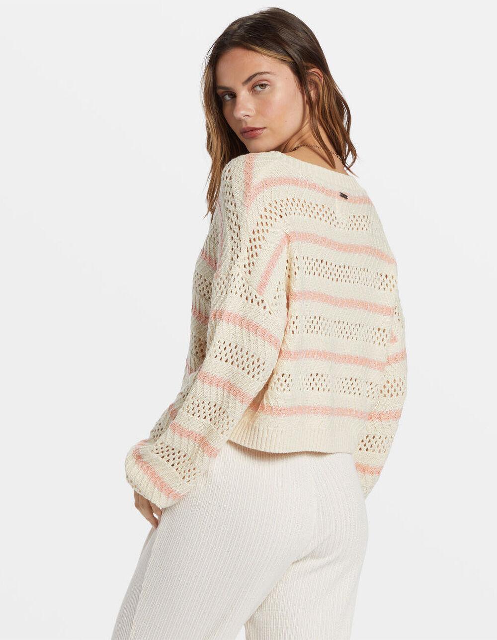 BILLABONG Mia Womens Boxy Sweater - WHITE COMBO Product Image