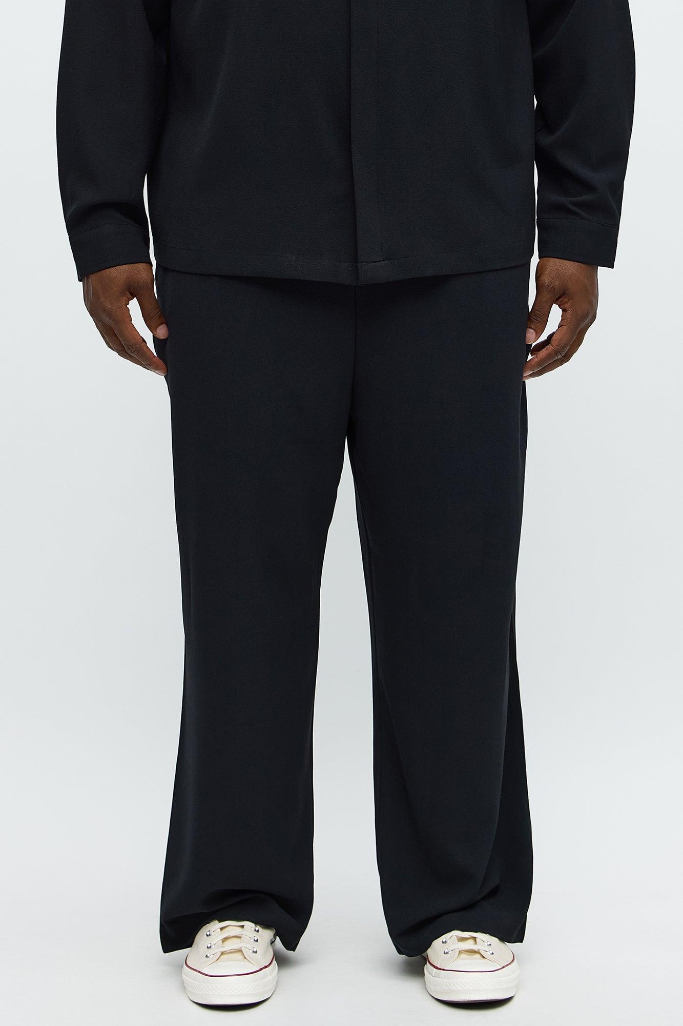 Golden Hour Baggy Elastic Waist Pant - Black Male Product Image