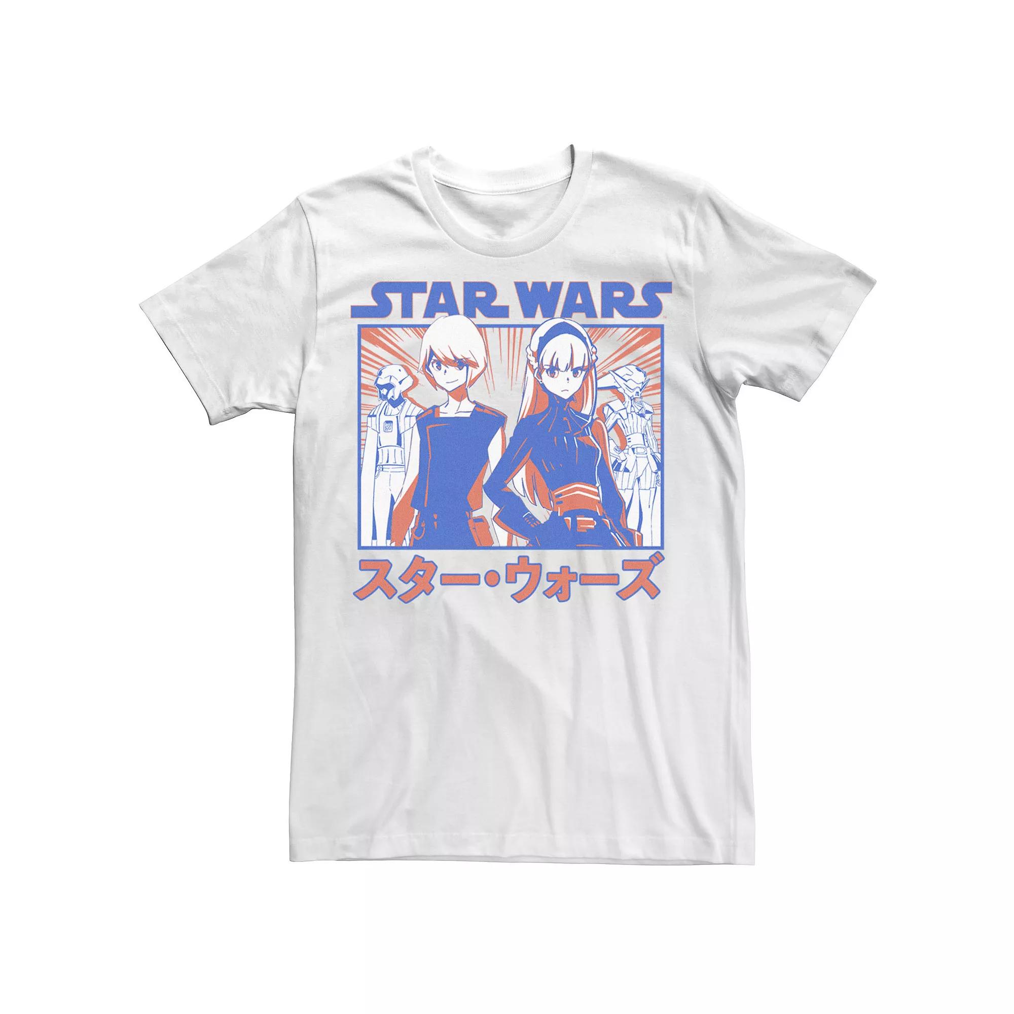 Men's Star Wars Visions Anime Twins Graphic Tee,  Product Image