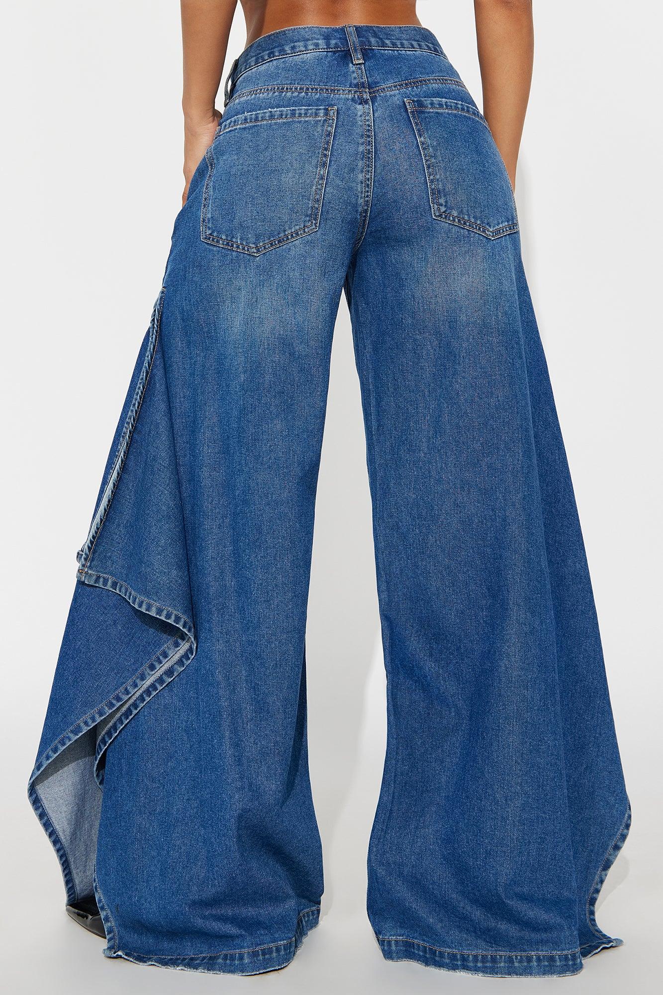 Not The Drama Wide Leg Jeans - Medium Wash Female Product Image