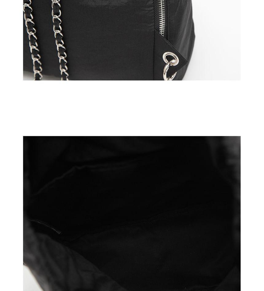 Chain Drawcord Backpack (Black) Product Image