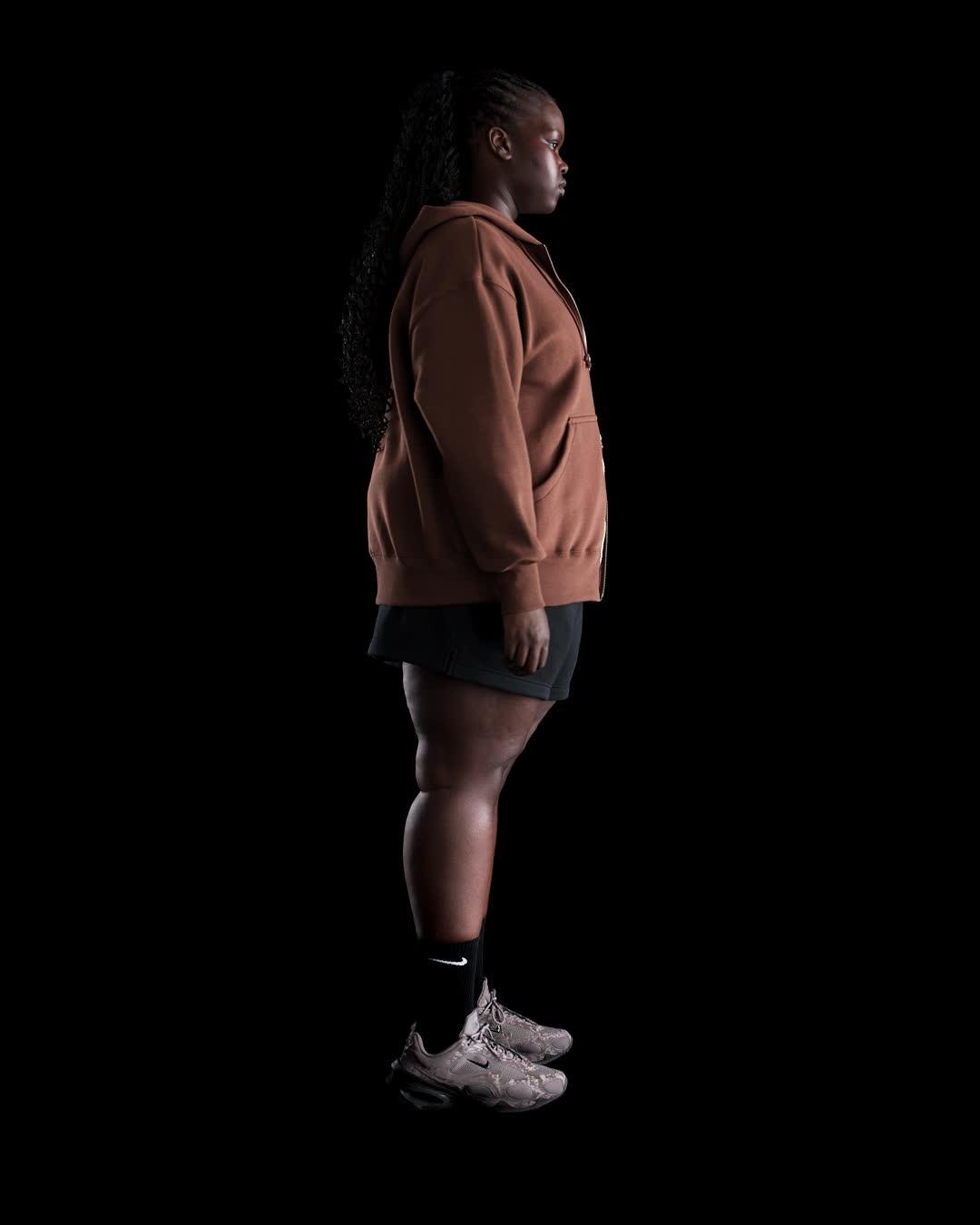 Womens Nike Sportswear Phoenix Fleece Oversized Full-Zip Hoodie (Plus Size) | DV4979-265 Product Image