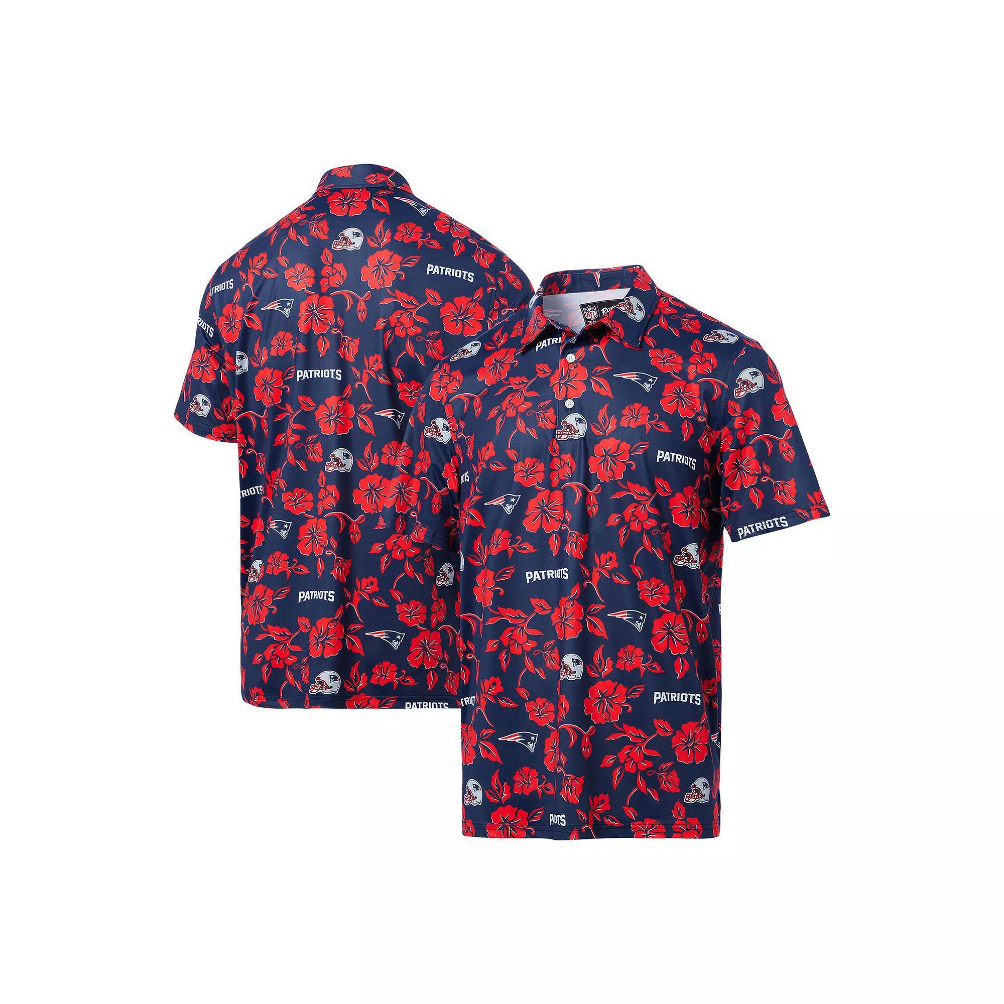 Men's Reyn Spooner Navy New England Patriots Pua Performance Polo, Size: XL, Blue Product Image