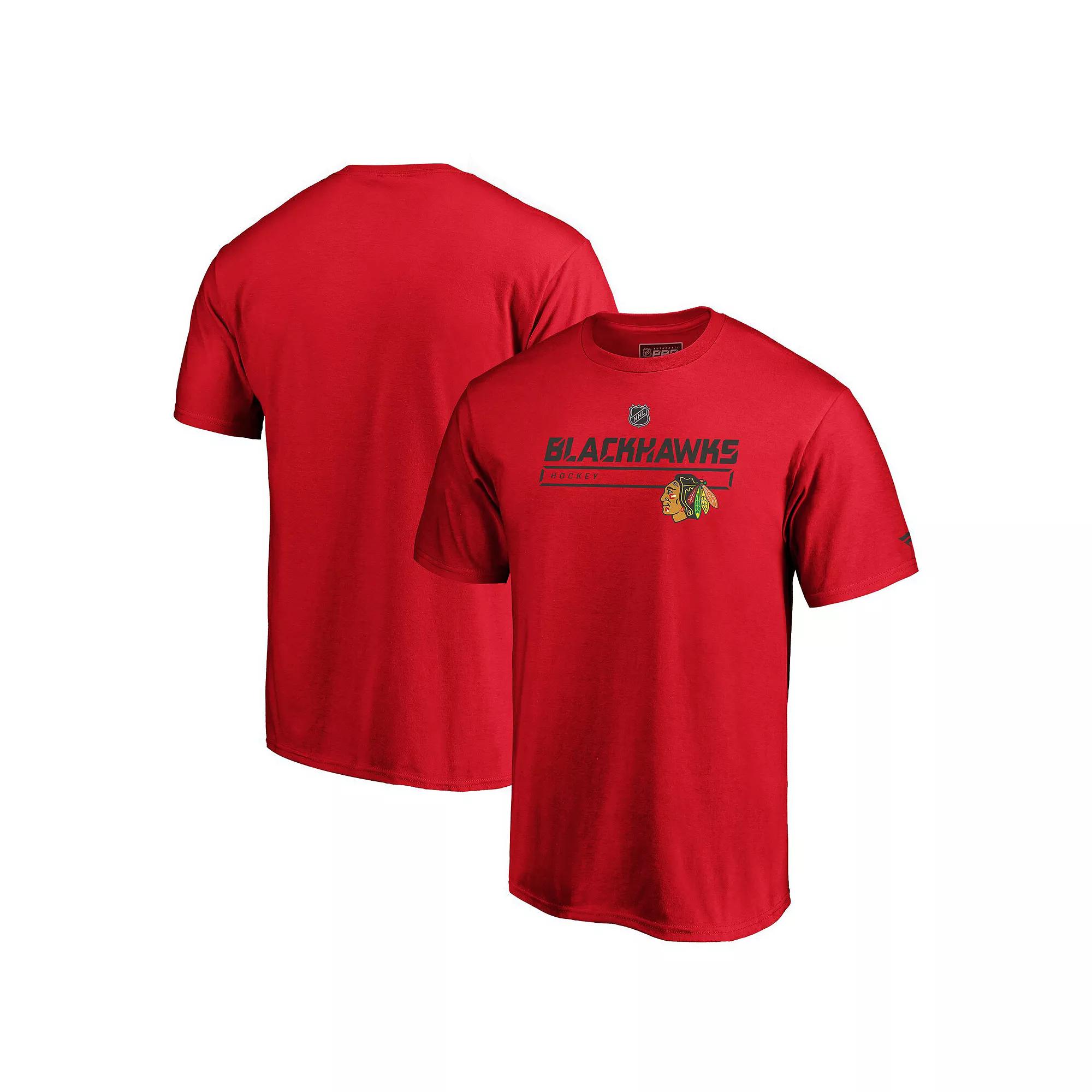 Mens Fanatics Chicago Blackhawks Authentic Pro Prime T-Shirt Product Image