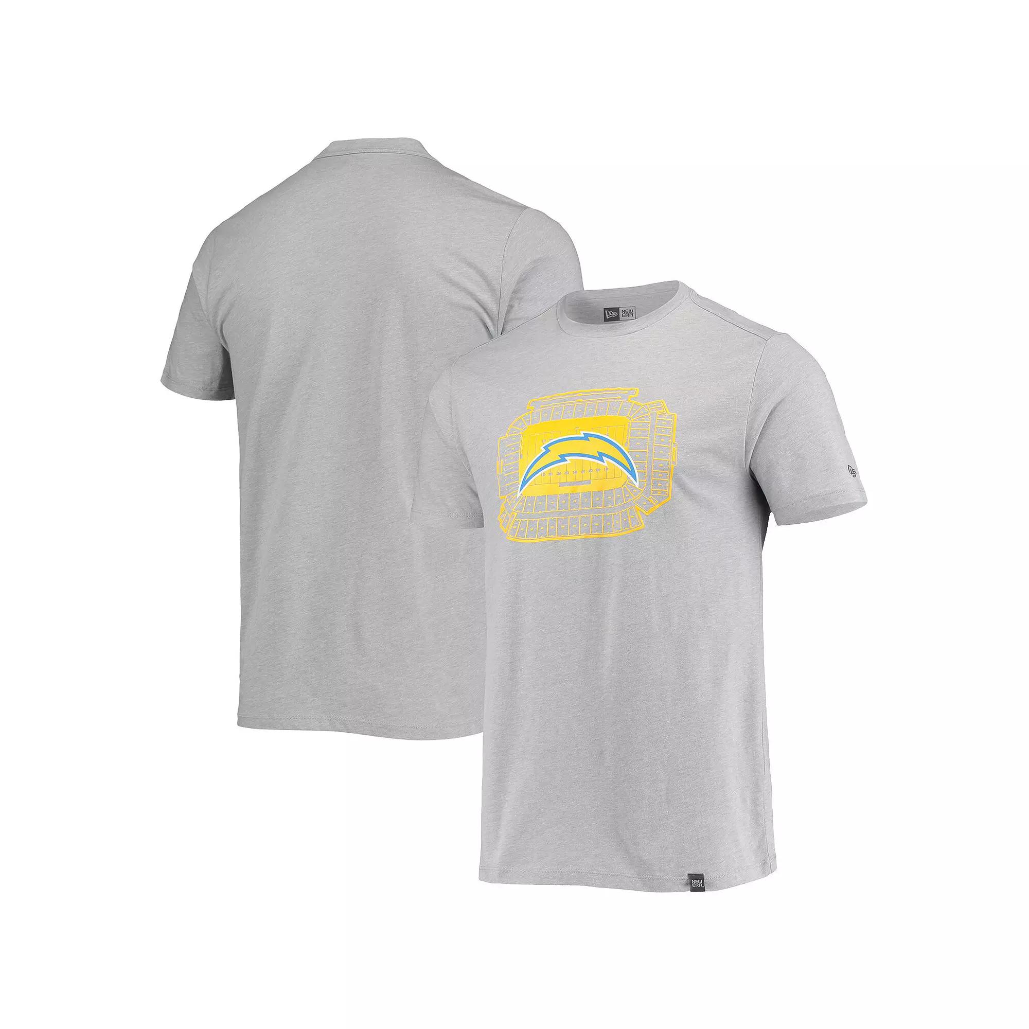 Men's New Era Gray Los Angeles Chargers Stadium T-Shirt, Size: 2XL, Grey Product Image