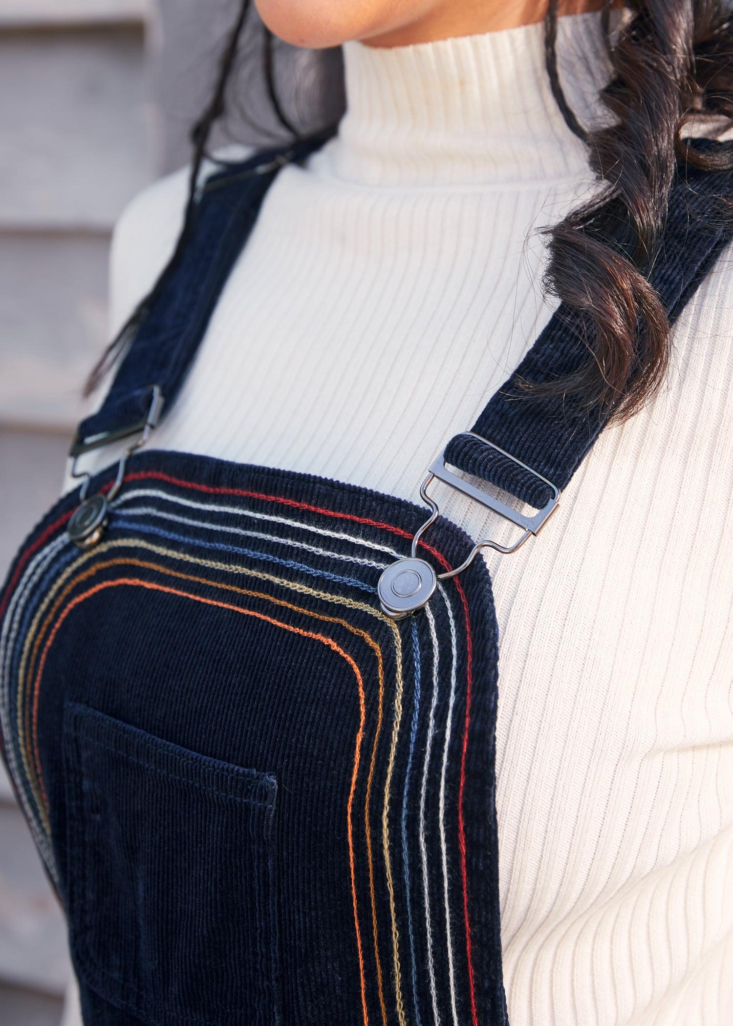 Rainbow With Me Corduroy Overalls Product Image