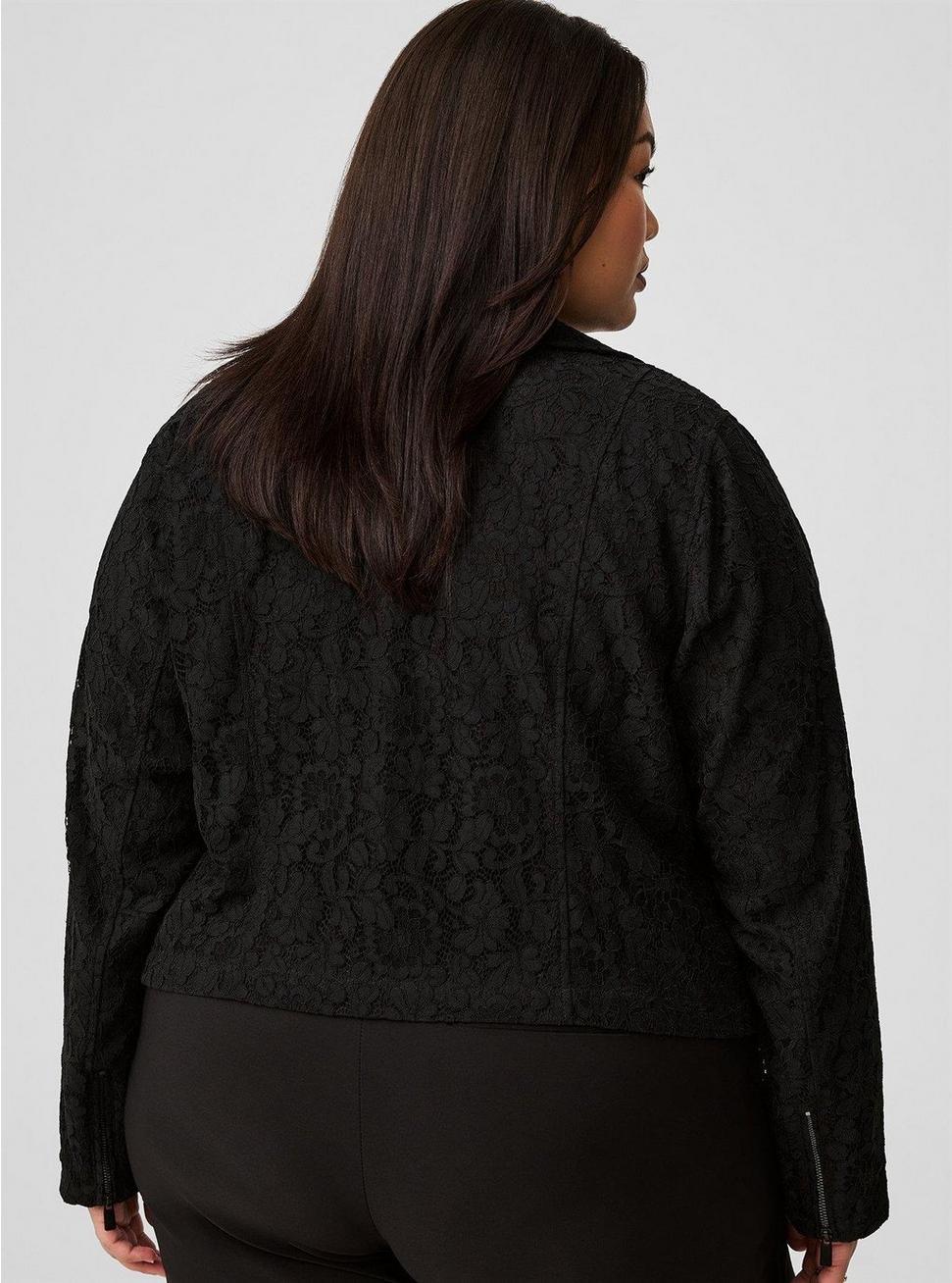 Crochet Lace Moto Jacket  Product Image