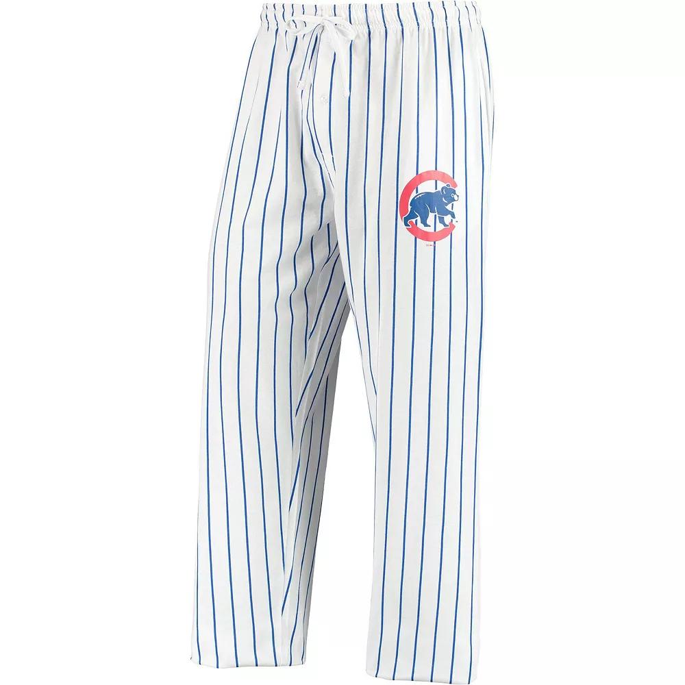 Men's Concepts Sport White/Royal Chicago Cubs Vigor Sleep Pant, Size: Medium Product Image
