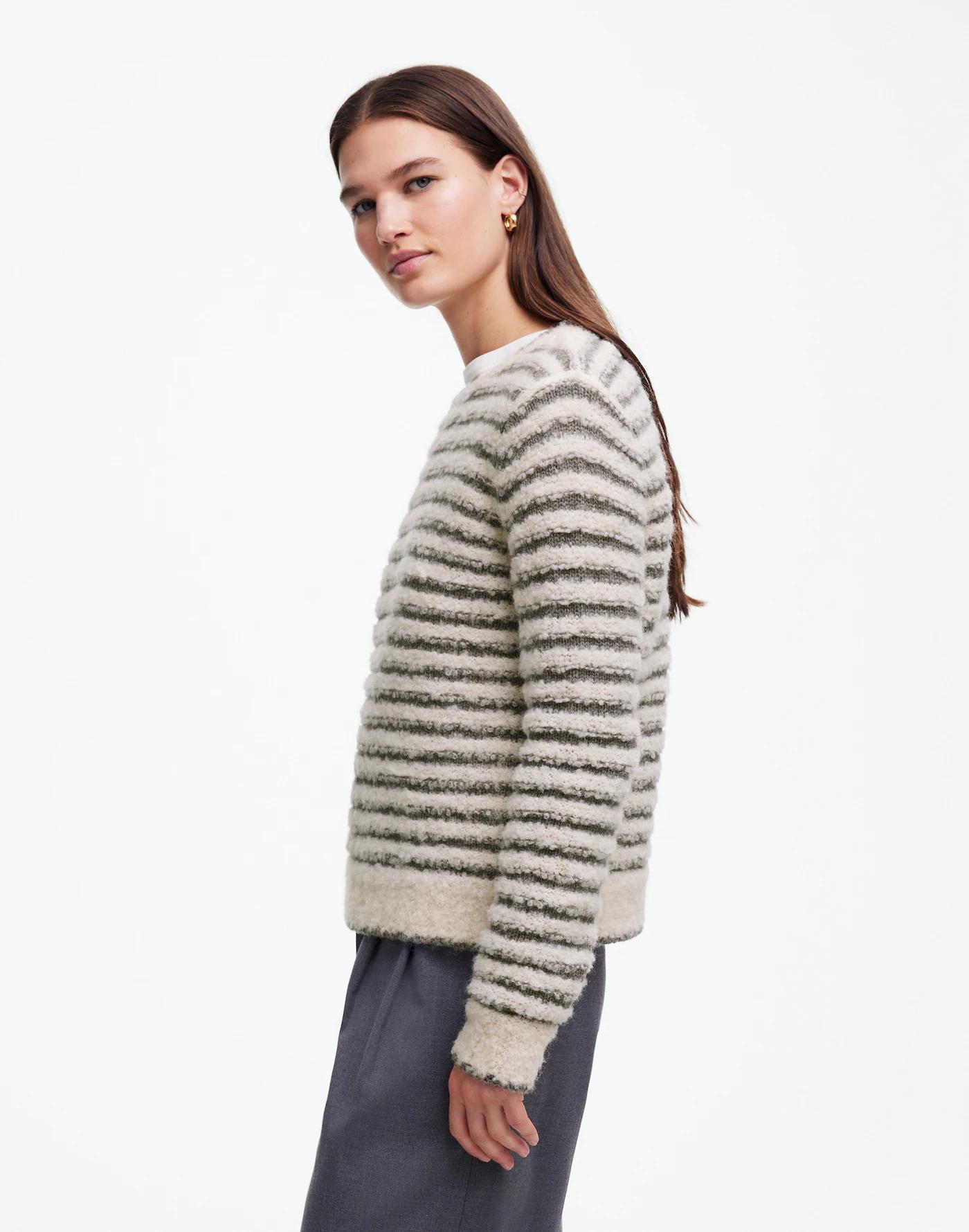 Bouclé-Knit Crewneck Sweater Product Image