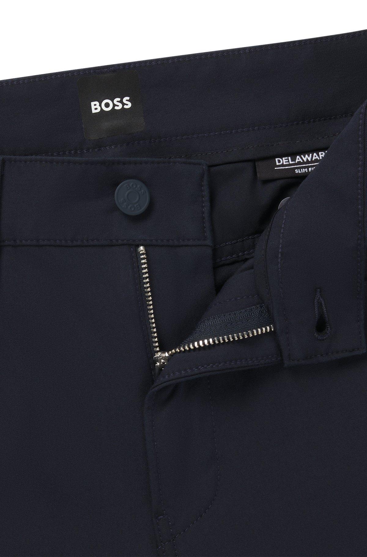 Delaware slim-fit trousers in performance-stretch fabric Product Image