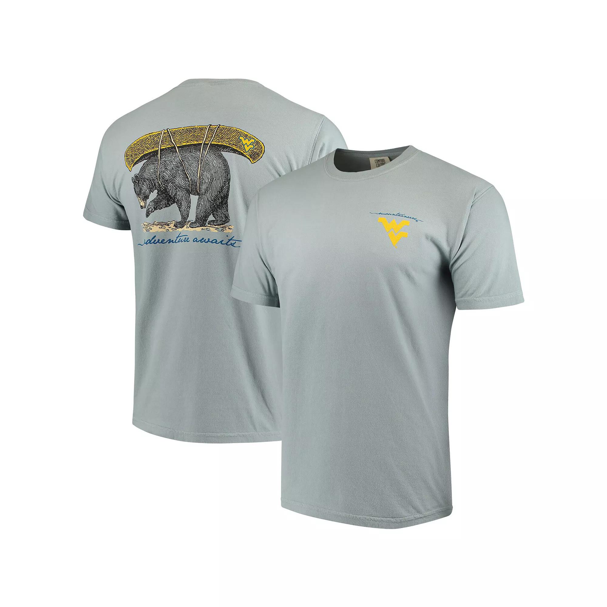 Men's Gray West Virginia Mountaineers Canoe Local Comfort Colors T-Shirt, Size: Large, Grey Product Image