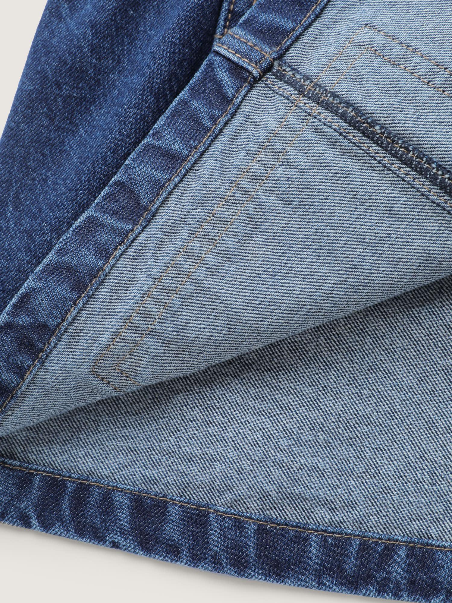 Supersoft Stretchy Waist Button-Down Denim Jacket Female Product Image