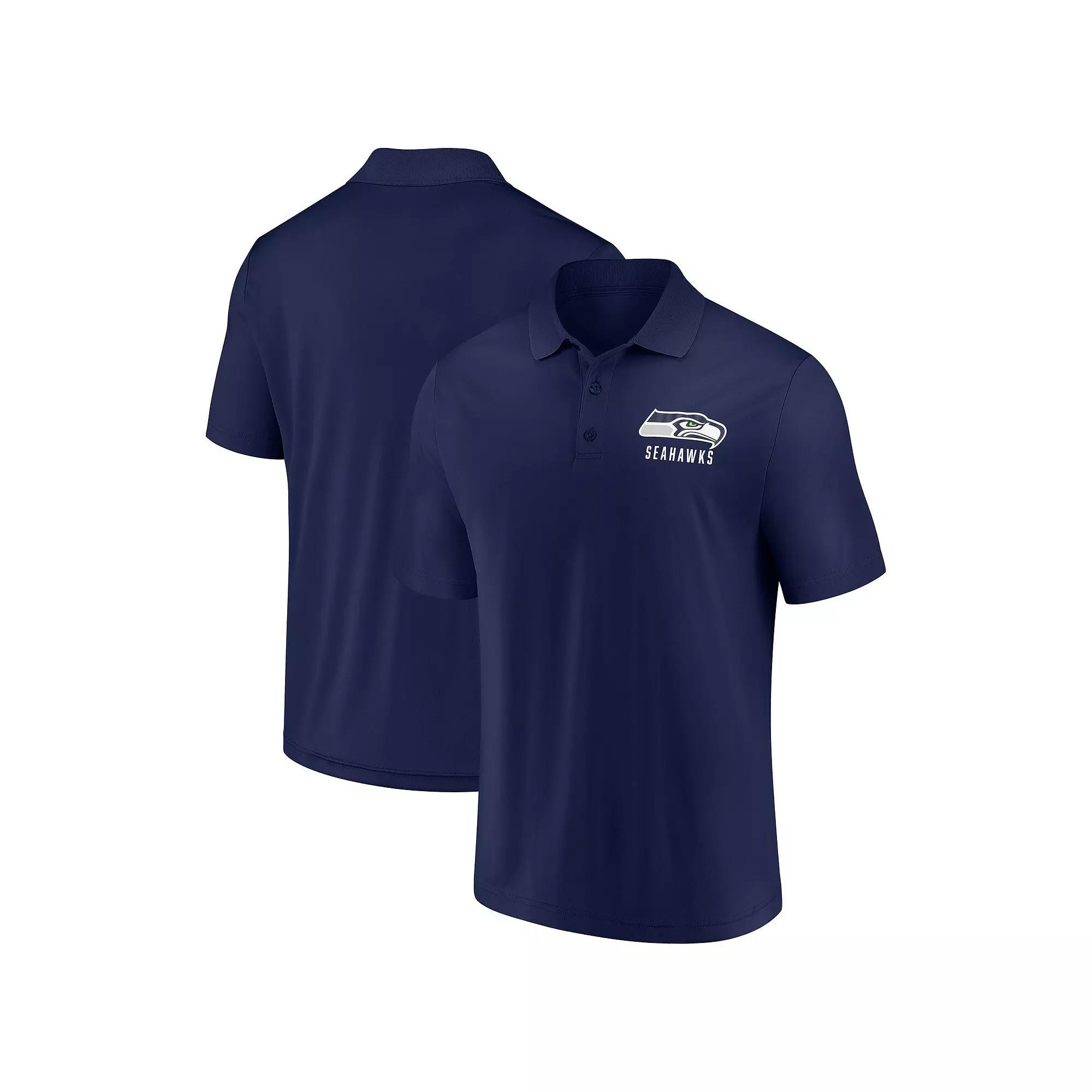 Men's Fanatics College Navy Seattle Seahawks Lockup Polo,  Product Image