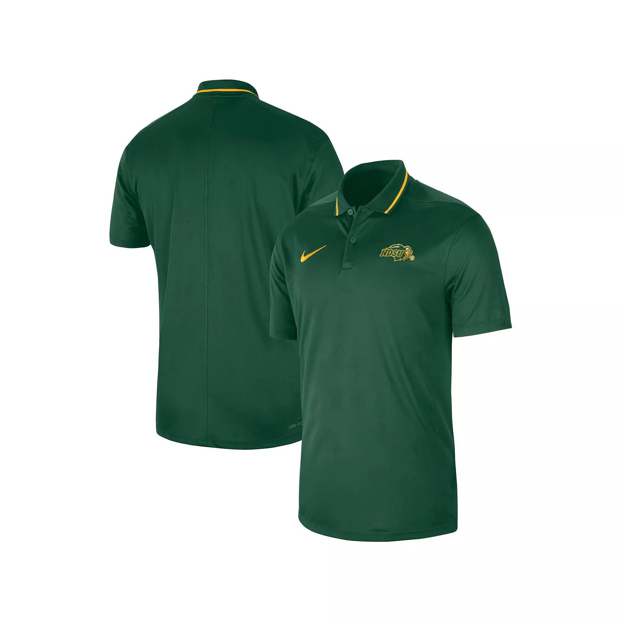 Men's Nike Green NDSU Bison 2023 Sideline Coaches Performance Polo, Size: XL, Nds Green Product Image