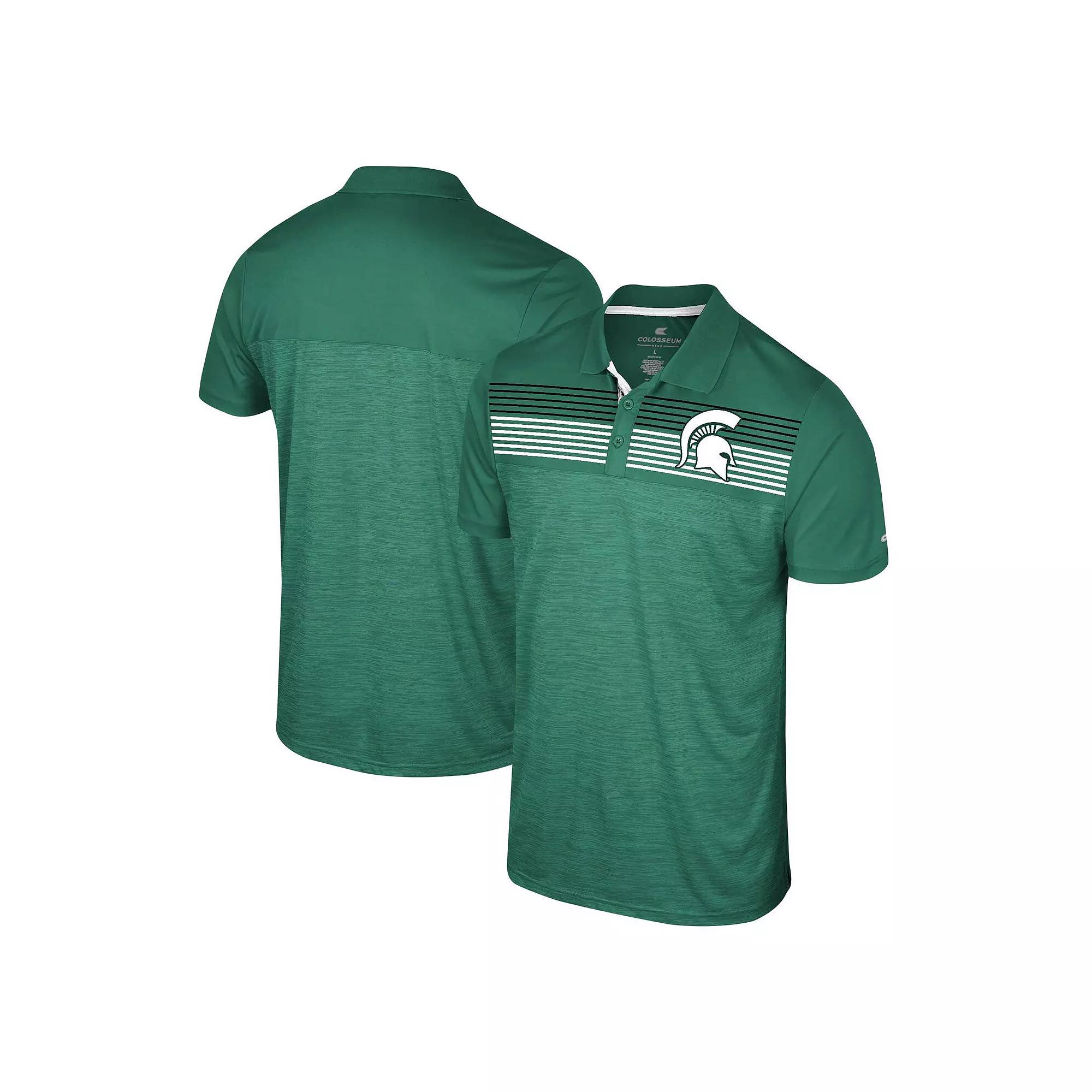 Men's Colosseum Green Michigan State Spartans Big & Tall Langmore Polo,  Product Image