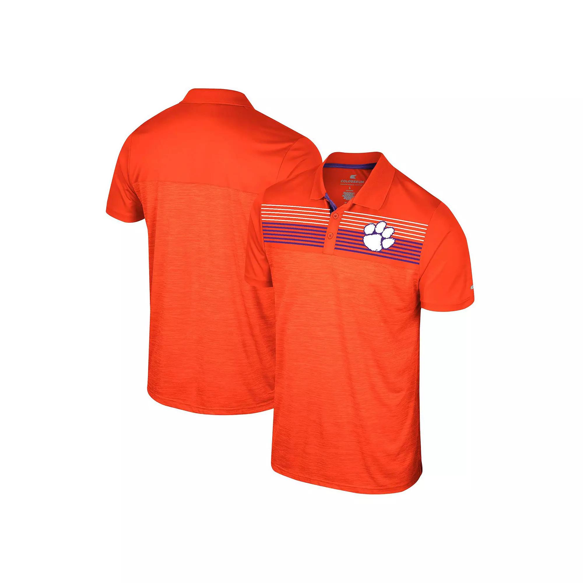 Men's Colosseum Orange Clemson Tigers Langmore Polo,  Product Image