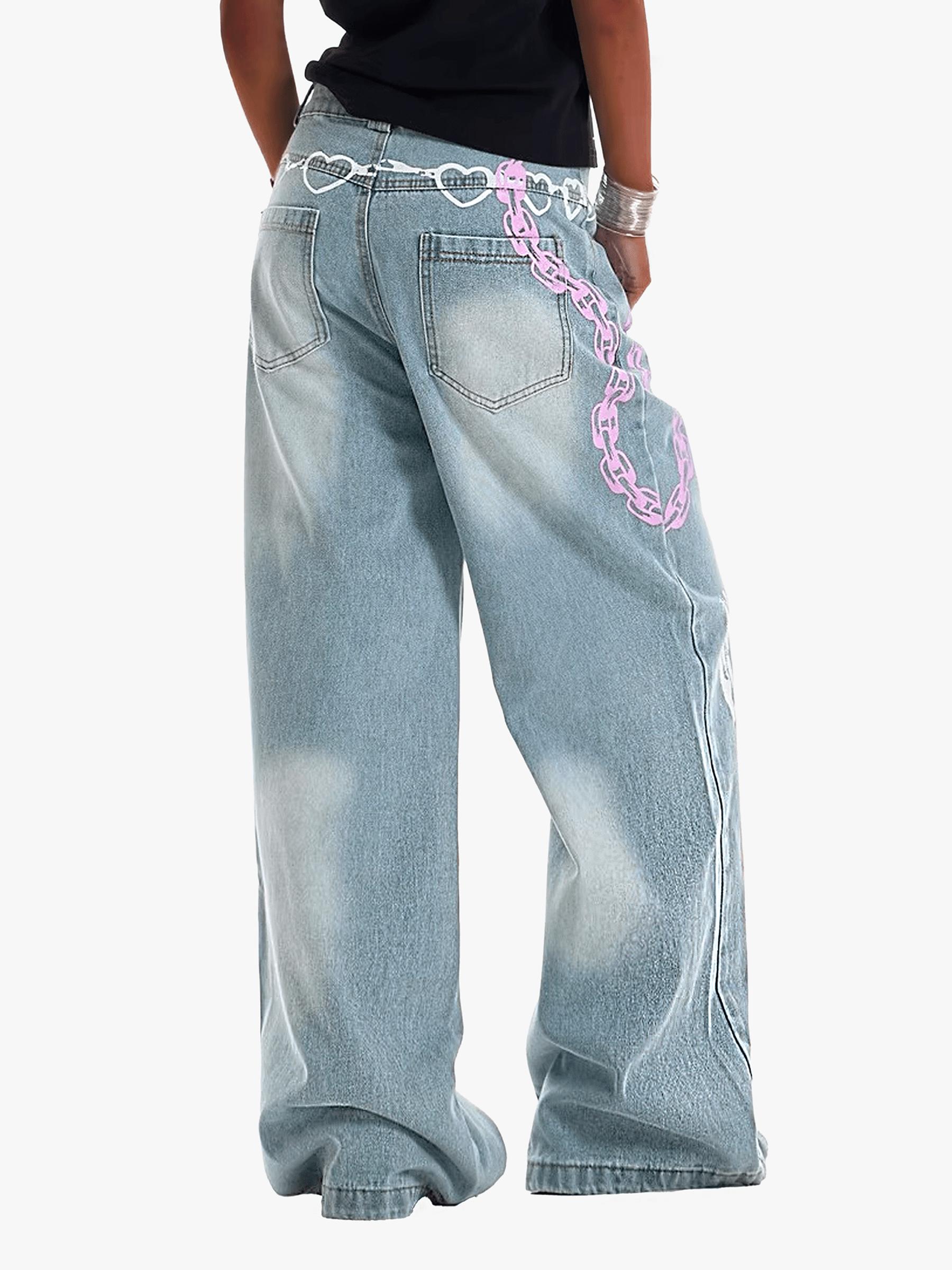 Aelfric Eden Graffiti Baggy Jeans Product Image