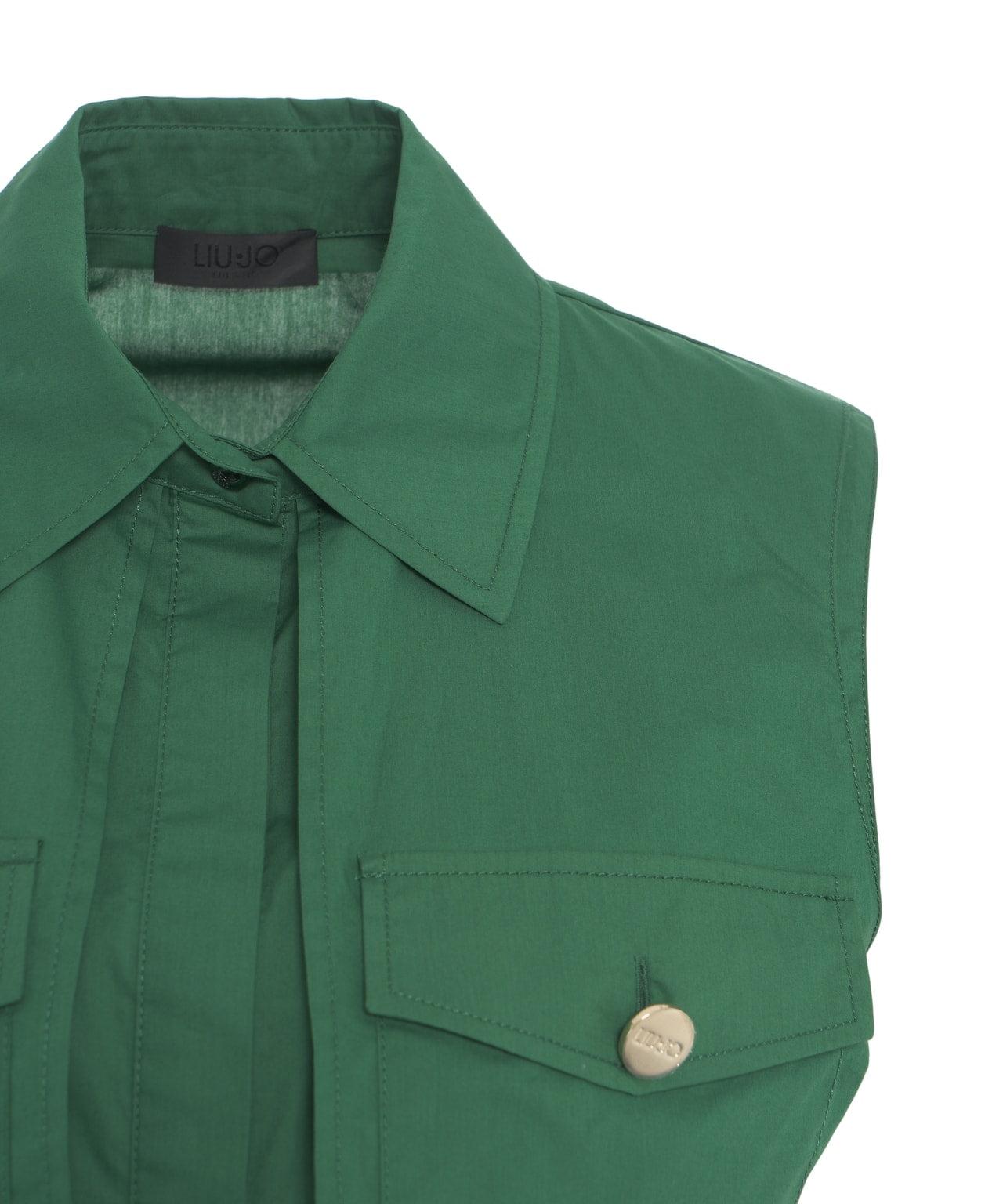 Cropped shirt with knot Product Image