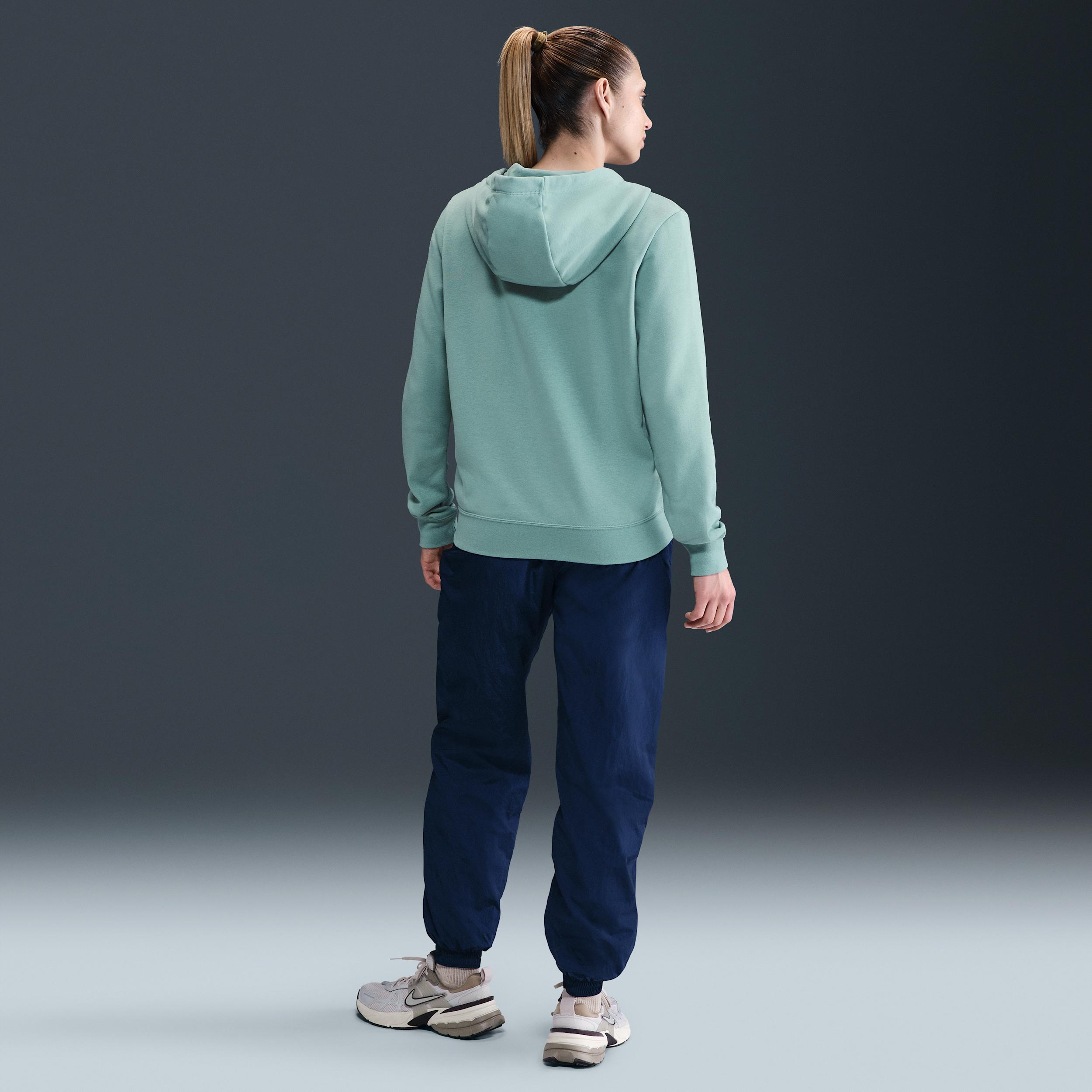 Womens Nike Sportswear Club Fleece Full-Zip Hoodie | DQ5471-214 Product Image