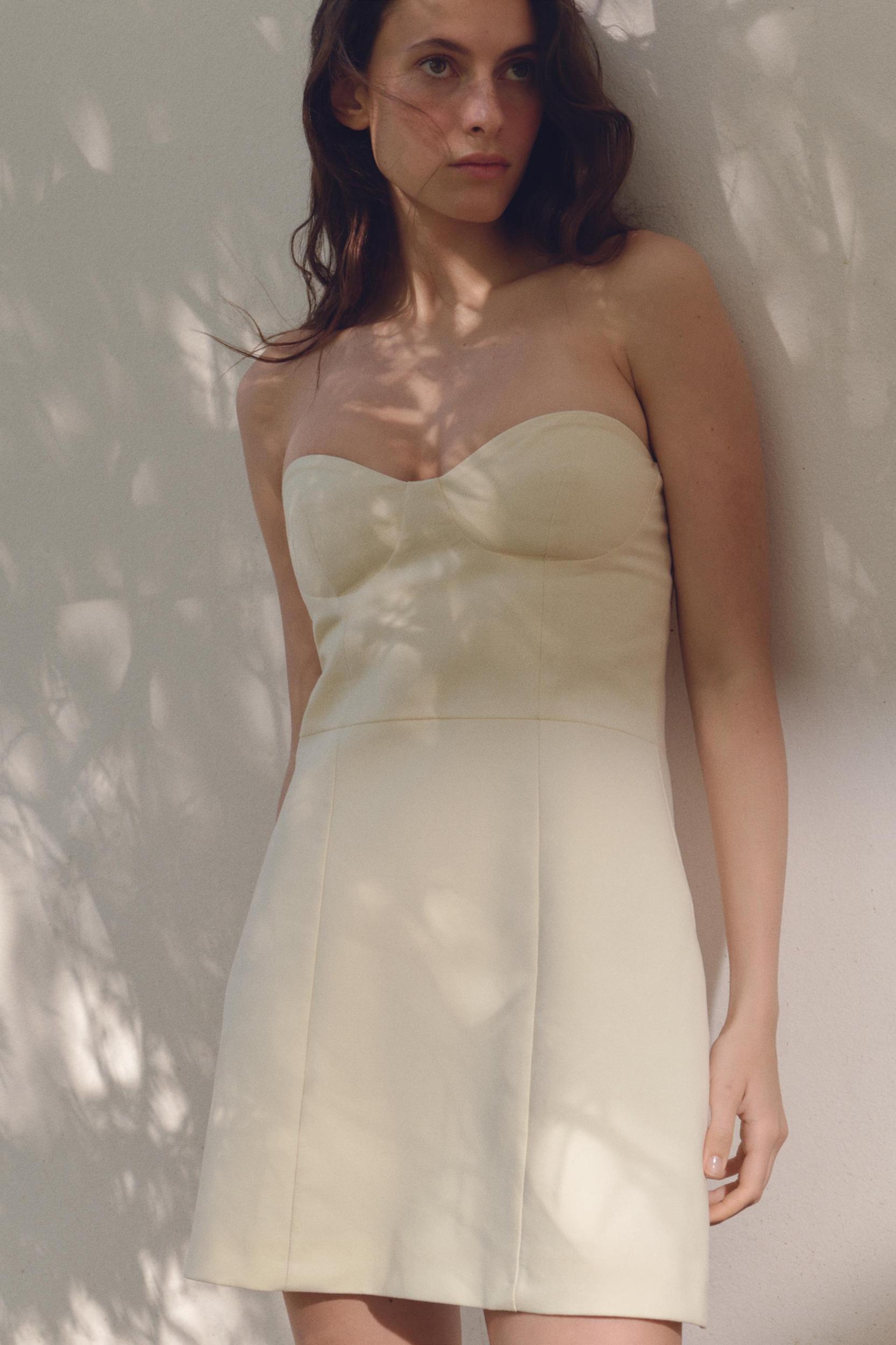 STRAPLESS MINI DRESS Product Image