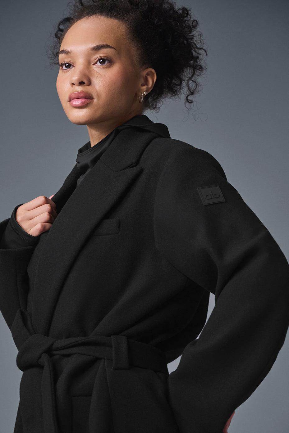 Wool Gameday Overcoat - Black Female Product Image