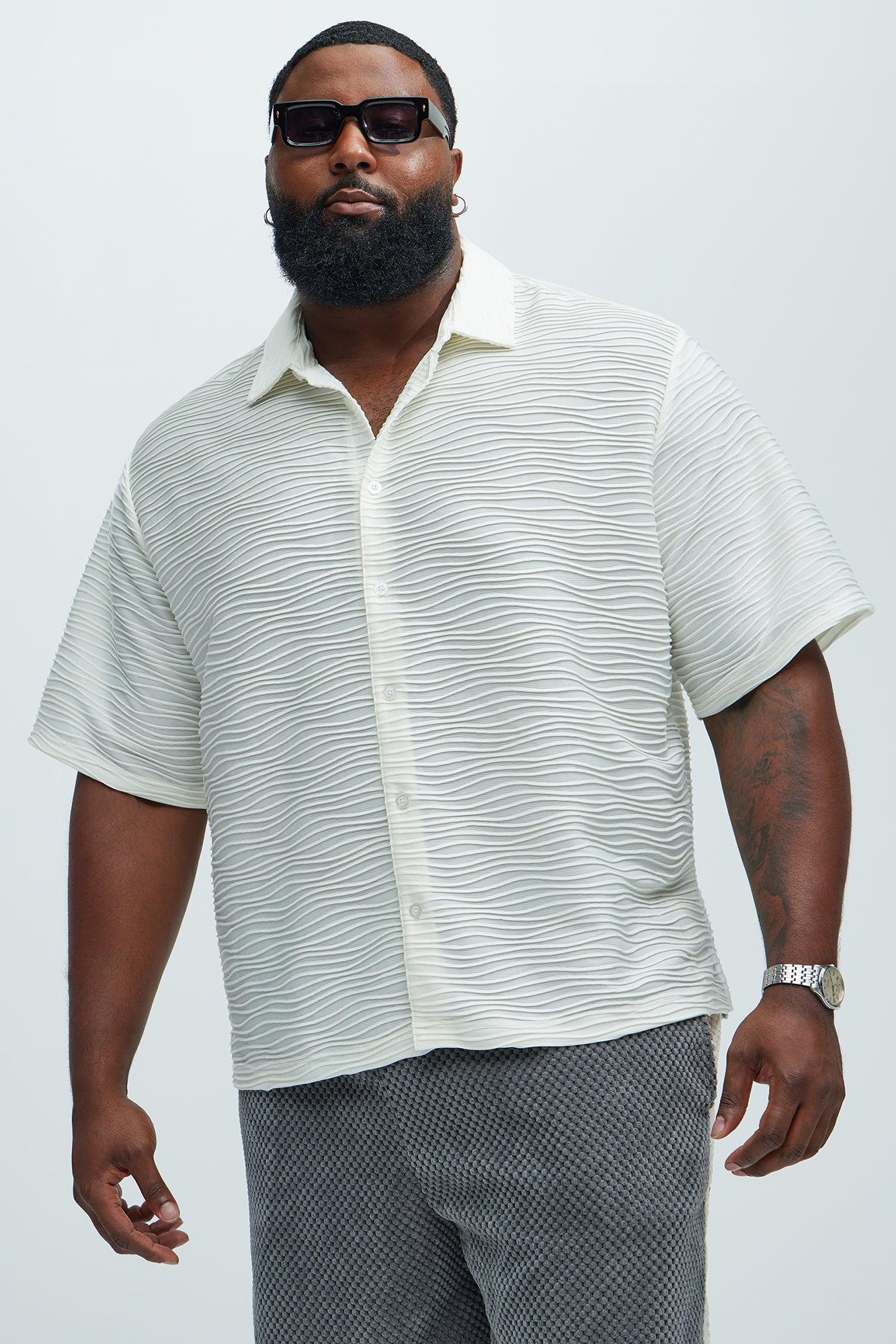 Sounds Good Textured Shirt - Cream Product Image