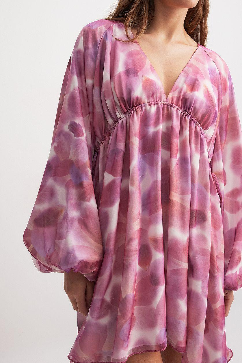 Gathered Body Detail Mini Dress Product Image