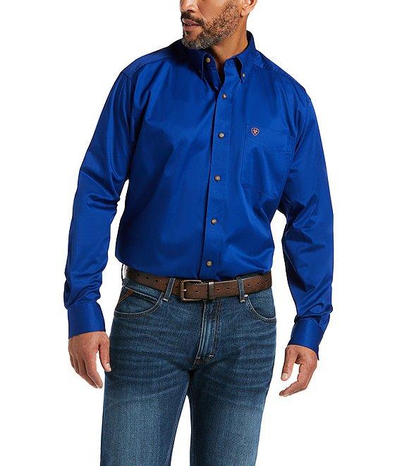 Ariat Solid Twill Long-Sleeve Woven Shirt Product Image