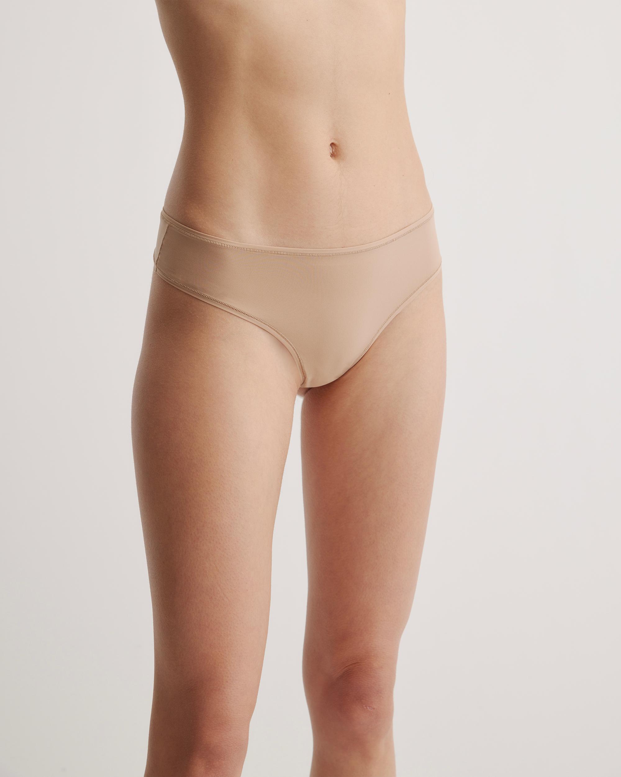 Quince | Women's Second Skin Thong Size XS, Nylon/Spandex Product Image