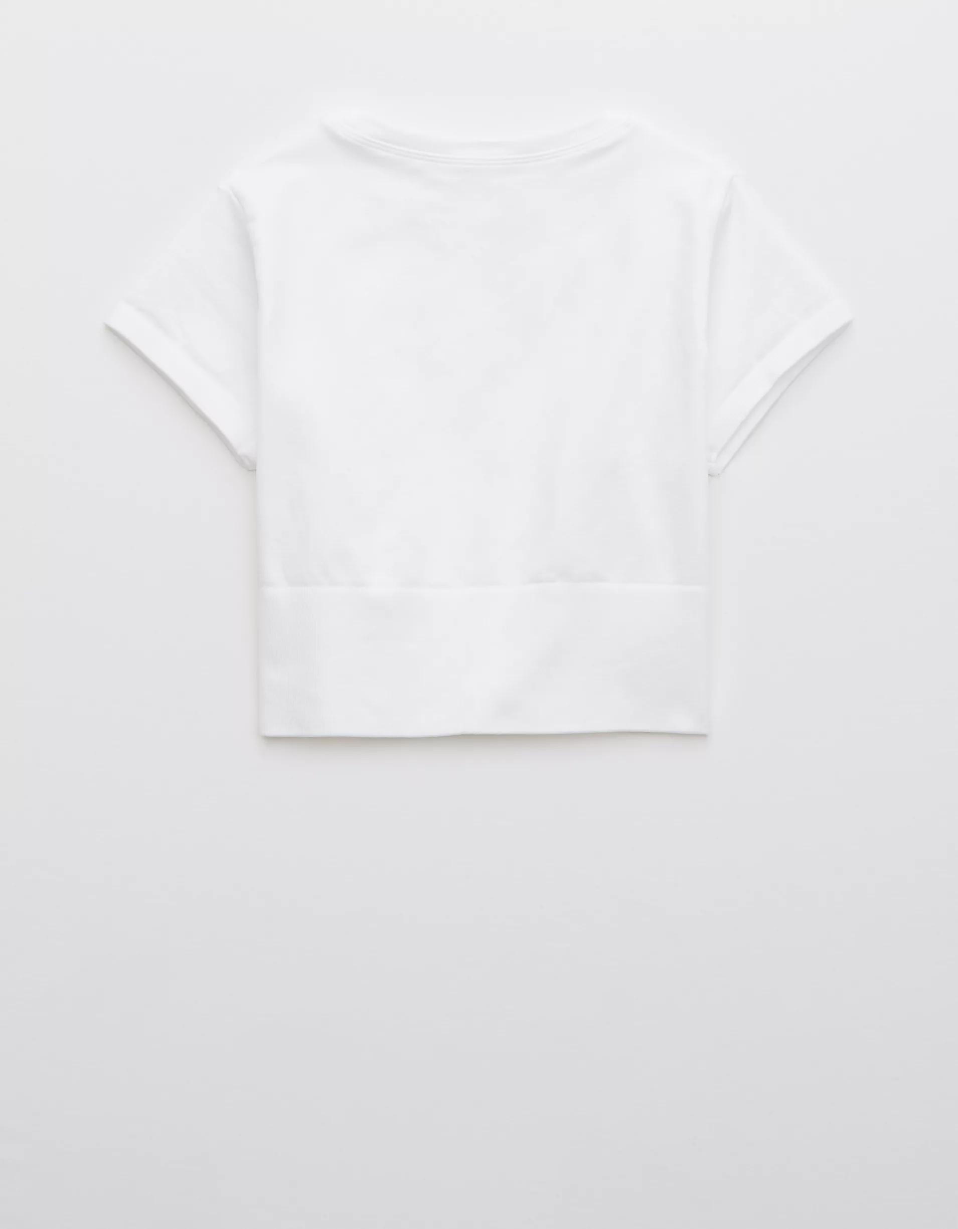 OFFLINE By Aerie Sidewalk Seamless Cropped T-Shirt Product Image