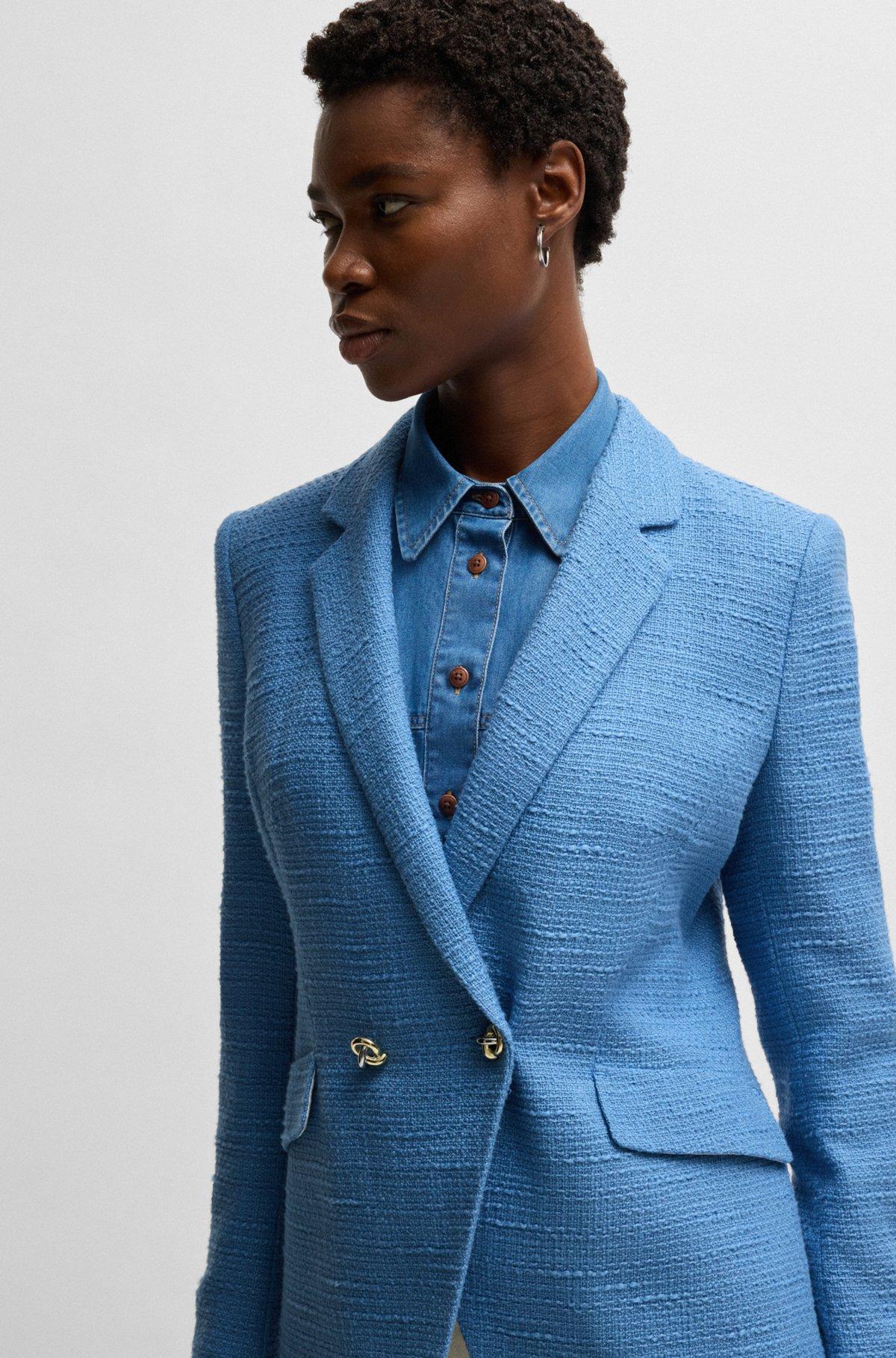Slim-fit blazer in tweed Product Image