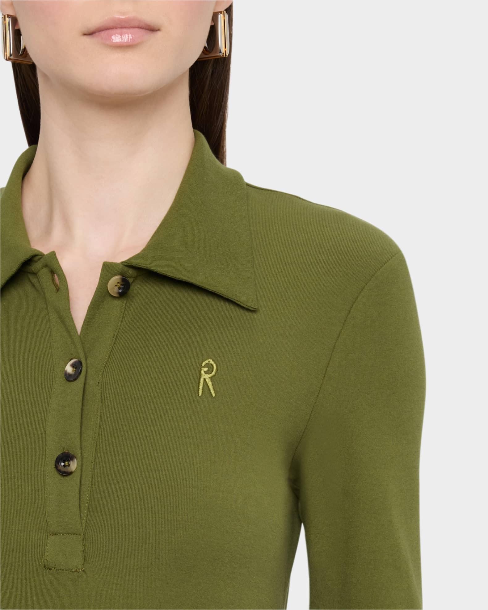 Short-Sleeve Midi Polo Dress Product Image