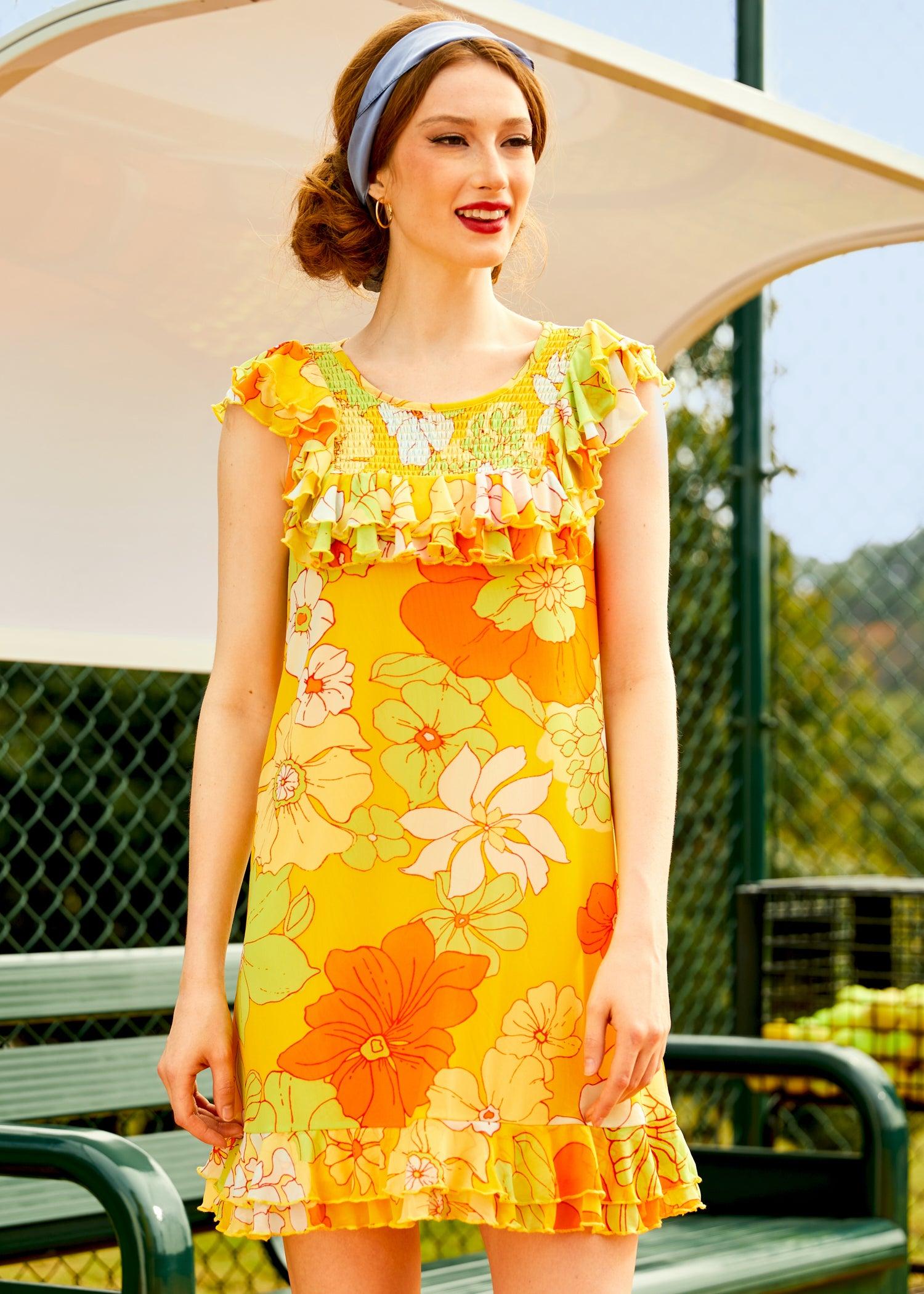 That Tropical 'Frilling' Mesh Mini Dress (Final Sale) Product Image