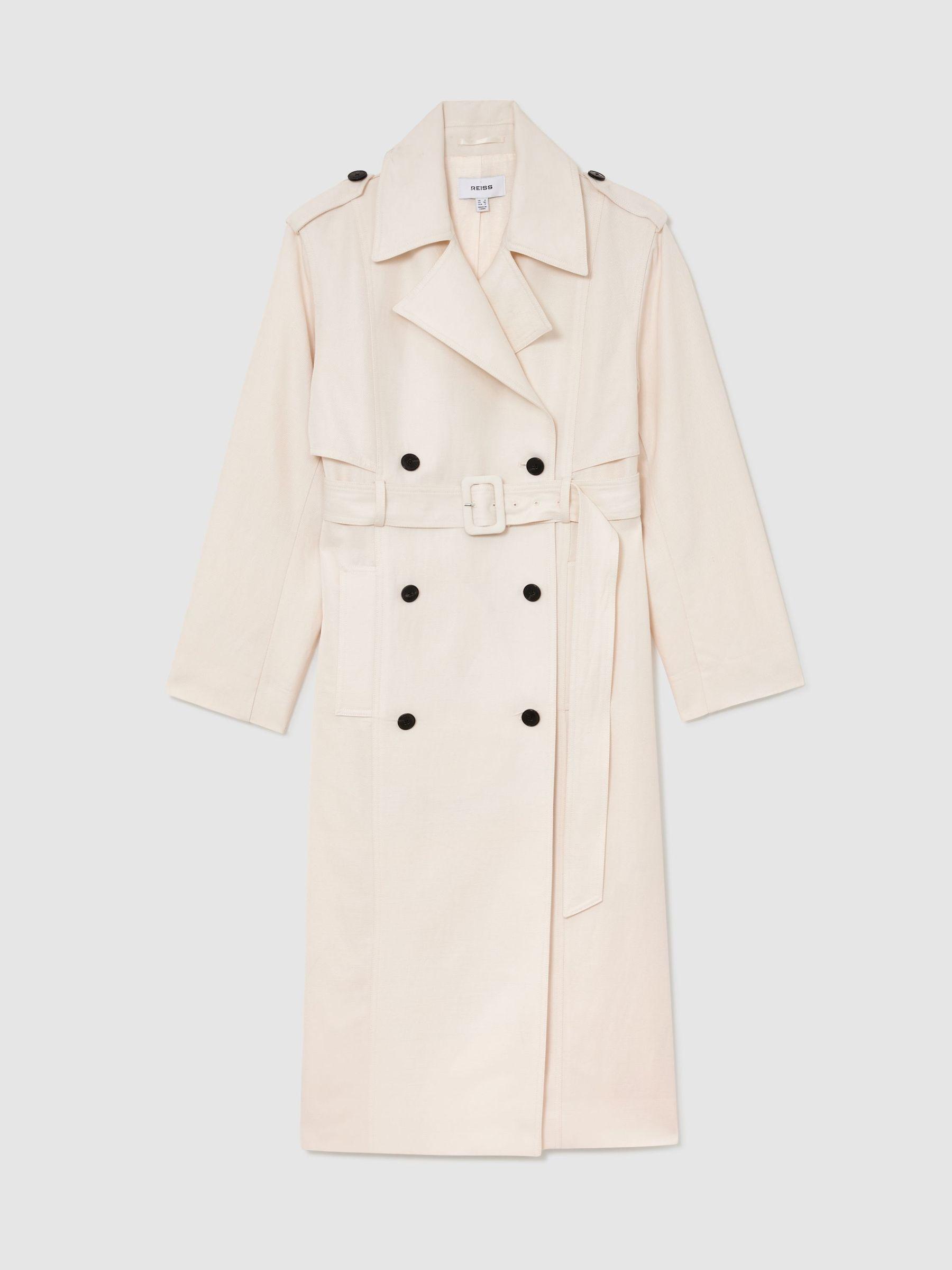 Petite Coat in White Product Image