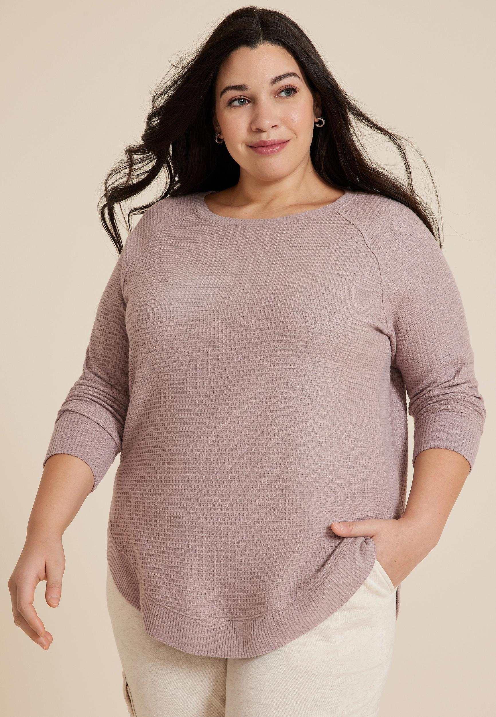 Maurices 4X Plus Size Womens Haven Waffle Tunic Top Product Image