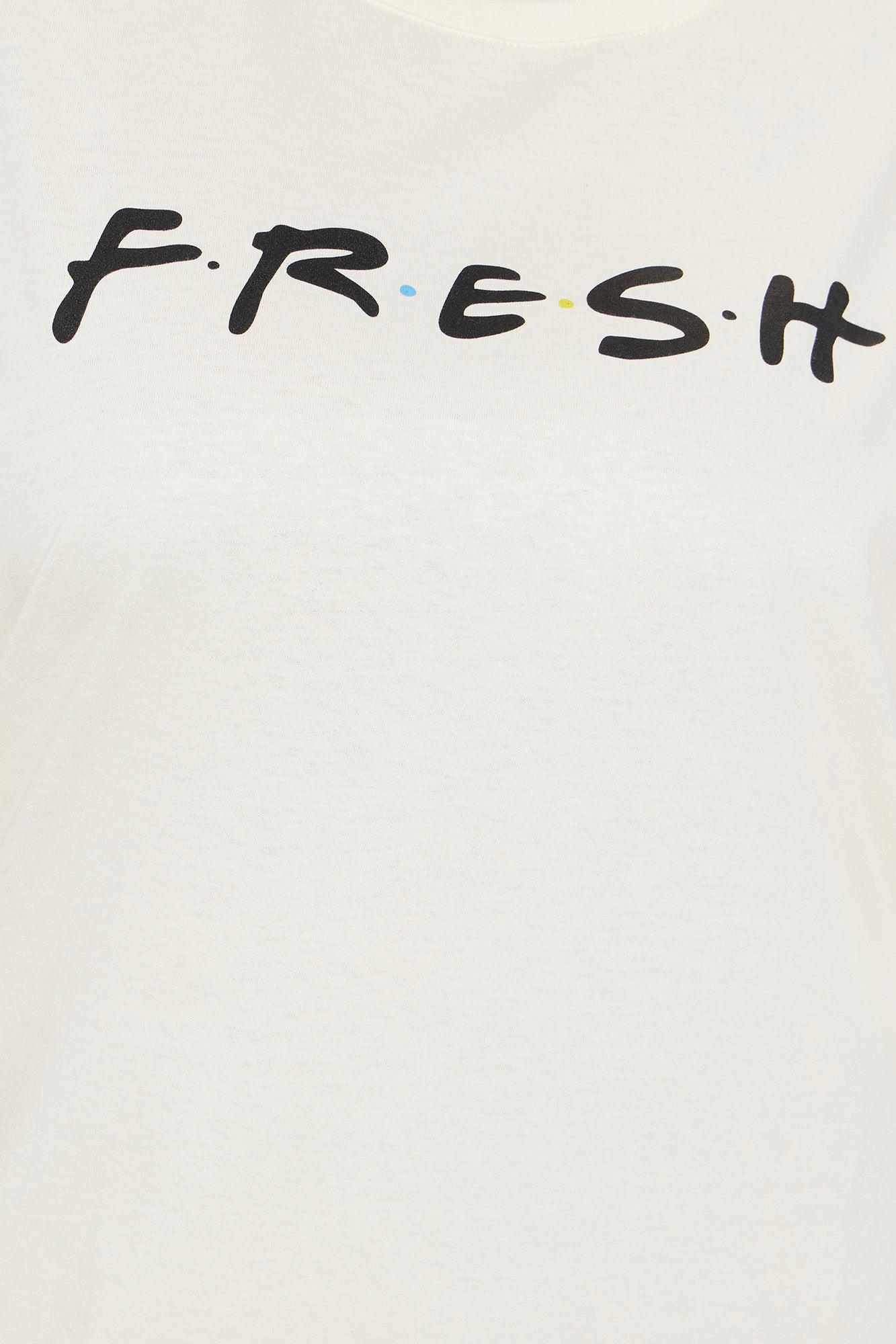 Fresh Oversized Tee  - Off White Female Product Image