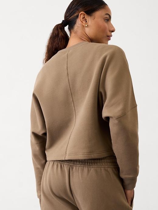 Forever Fleece Dolman Crop Sweatshirt Product Image