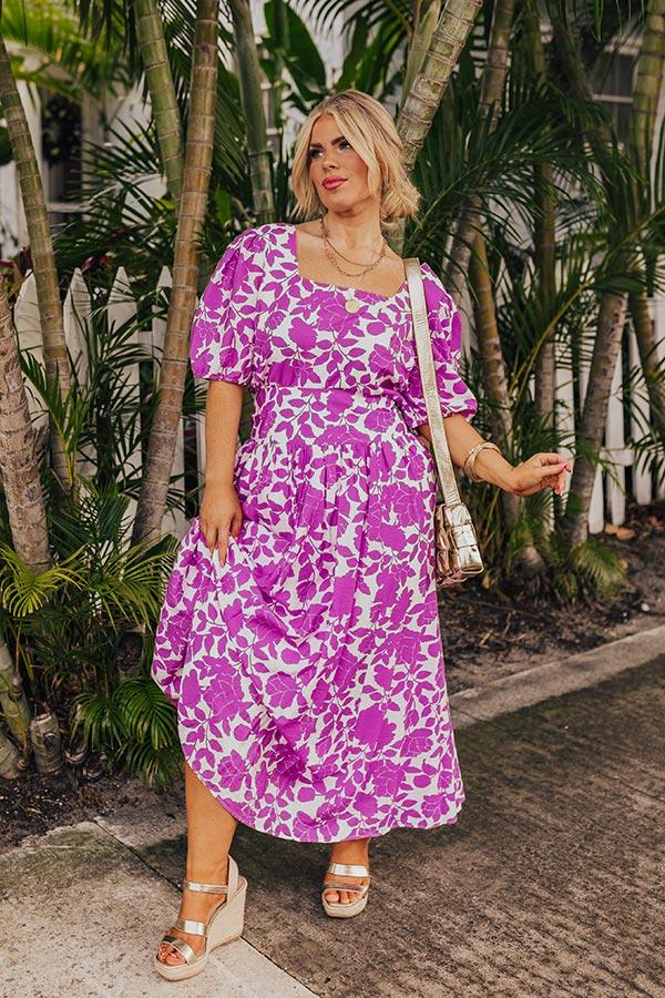 Floral Oasis Peplum Top Curves Product Image