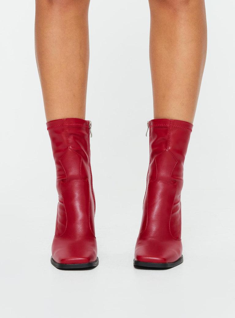 Hailee Boots Red Product Image