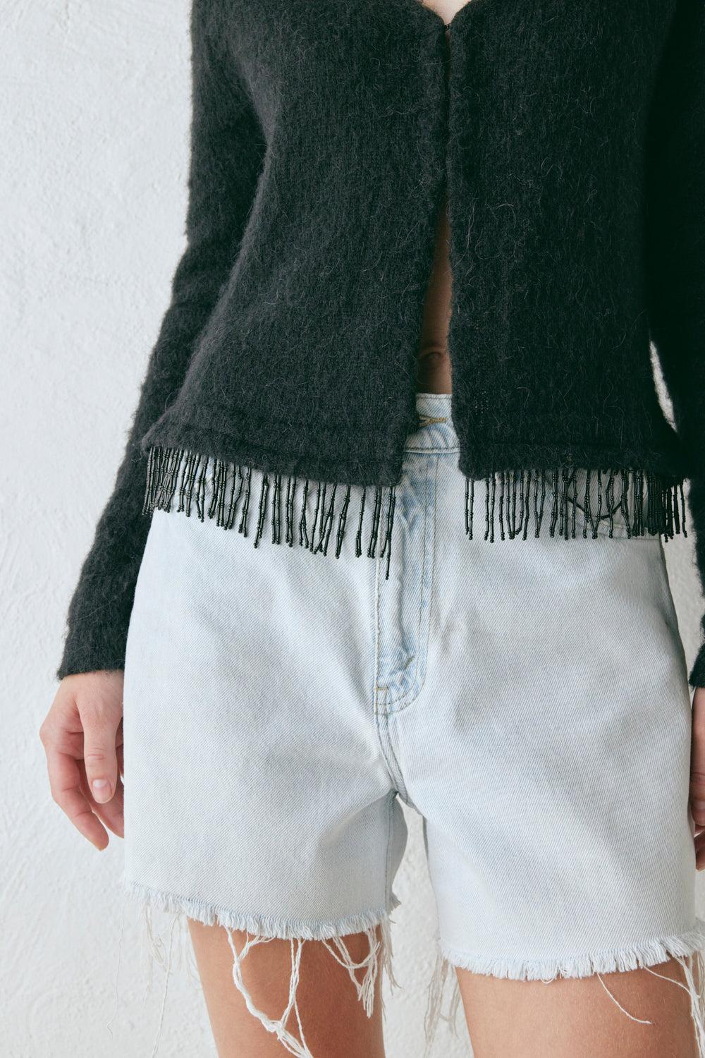 Edie Knit Cardigan Black Product Image