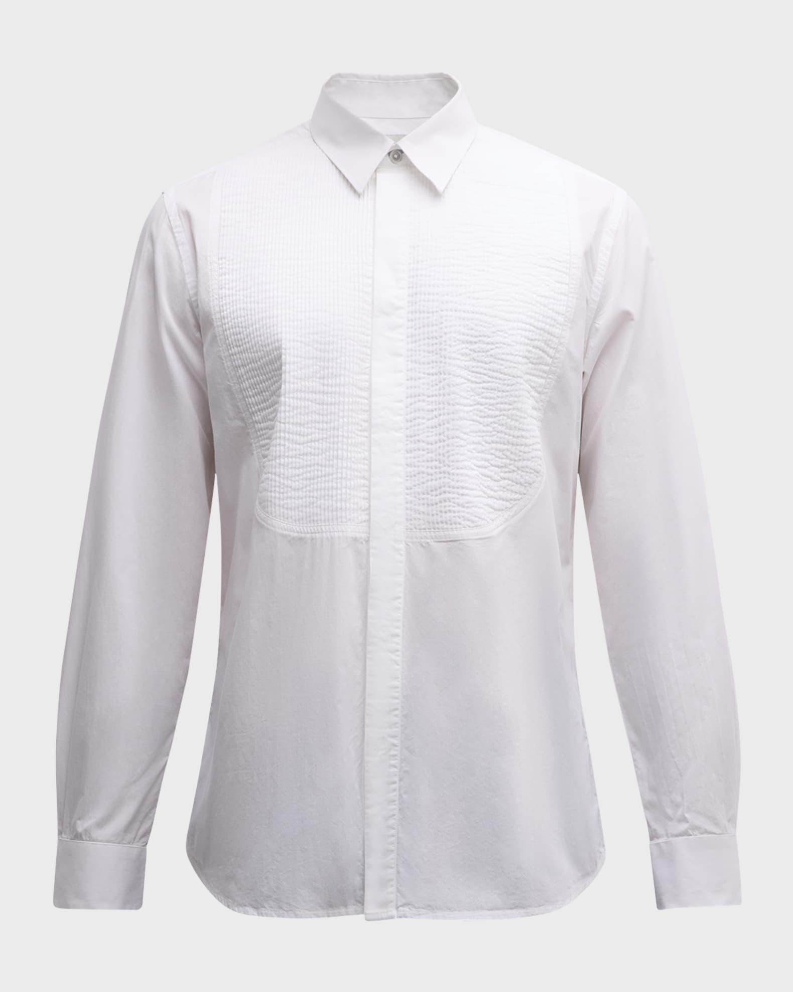Men's Pleated Bib-Front Evening Dress Shirt Product Image
