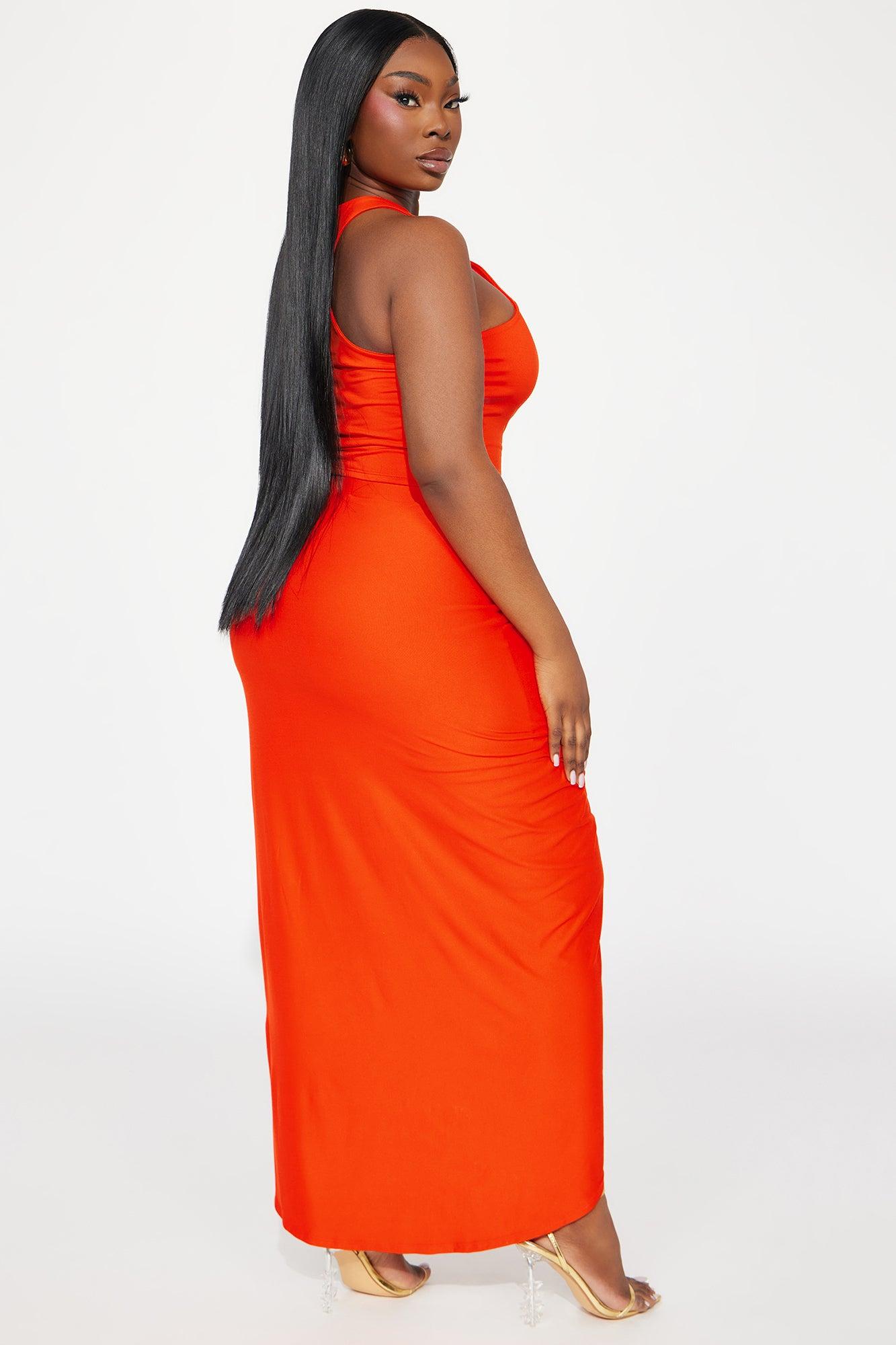 Lanie Maxi Skirt Set - Orange Product Image