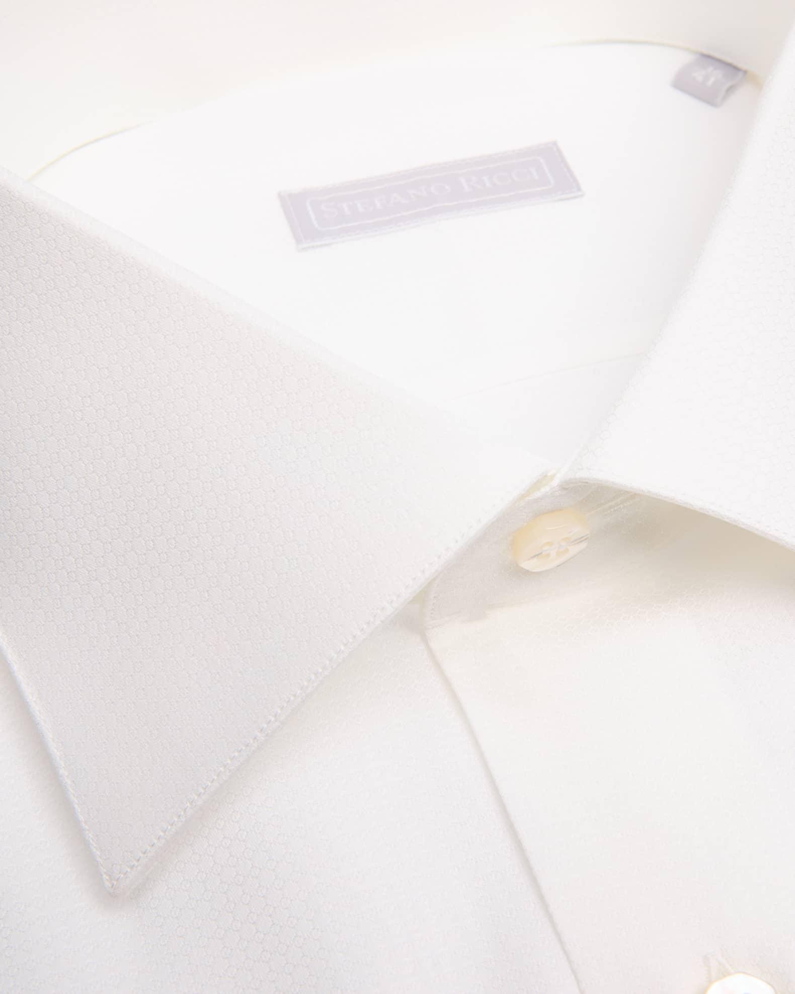 Men's Cotton Micro-Textured Point Collar Dress Shirt Product Image