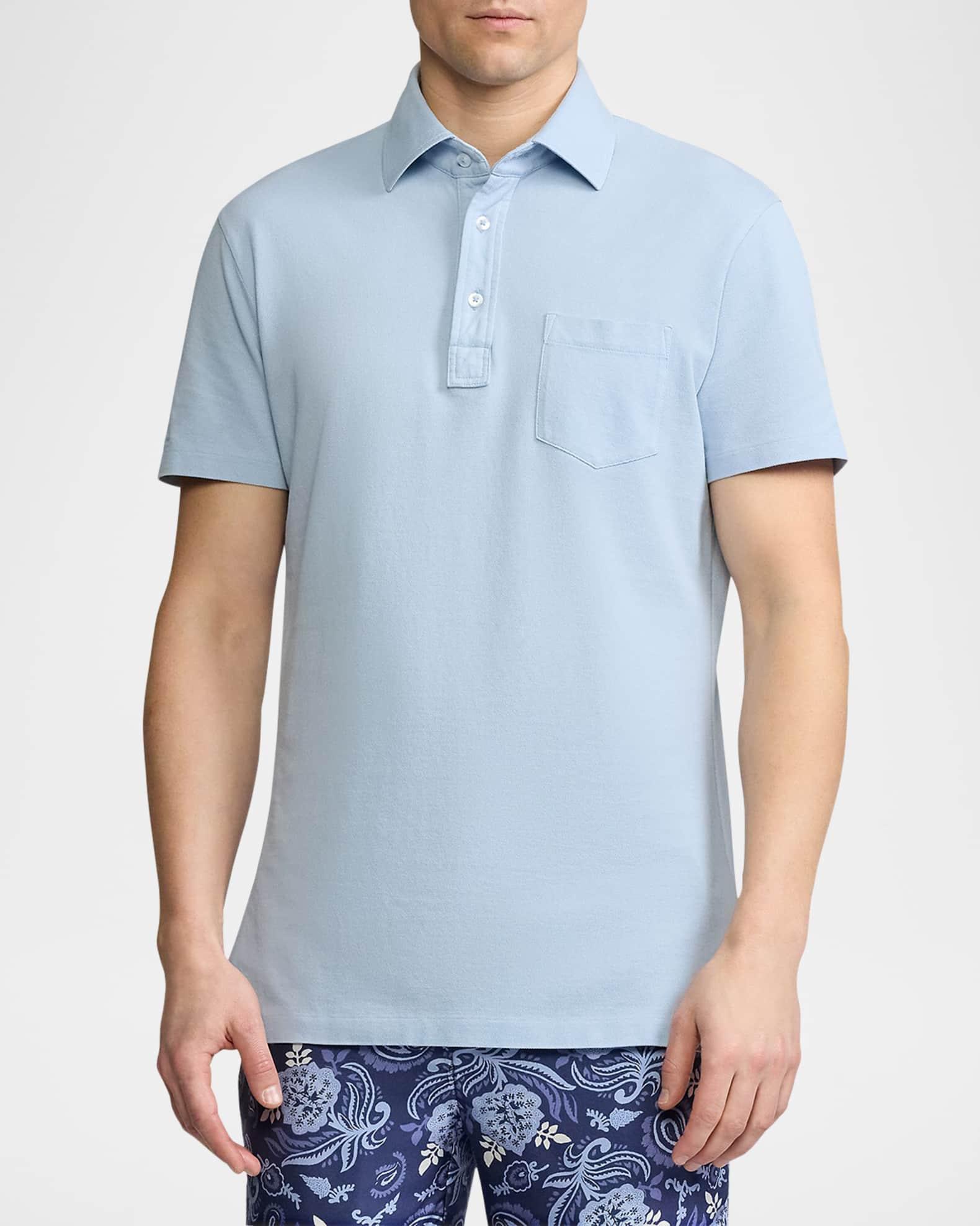 Men's Custom Slim Pique Polo Shirt Product Image