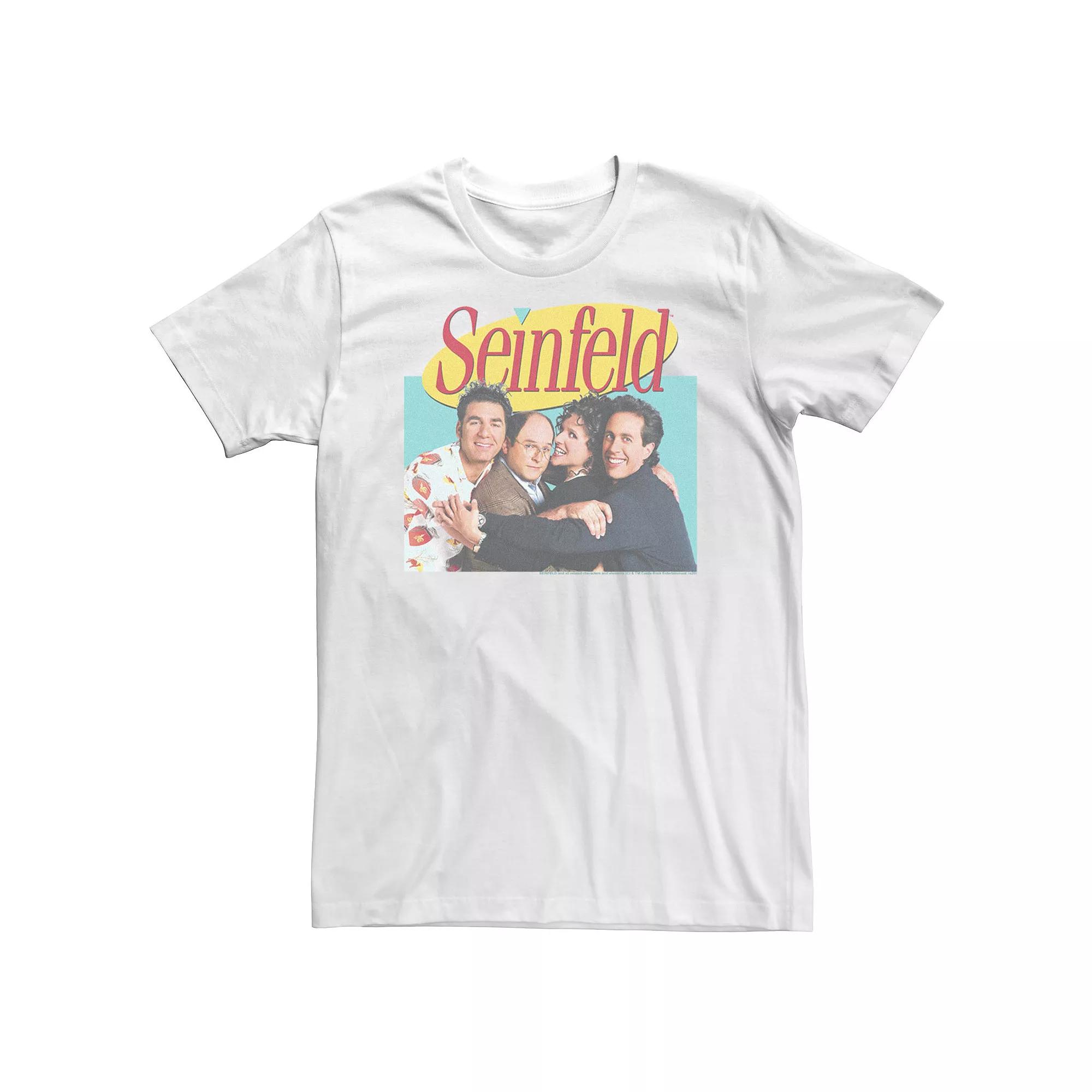 Big & Tall Seinfeld Group Cast Logo Poster Tee, Men's,  Product Image