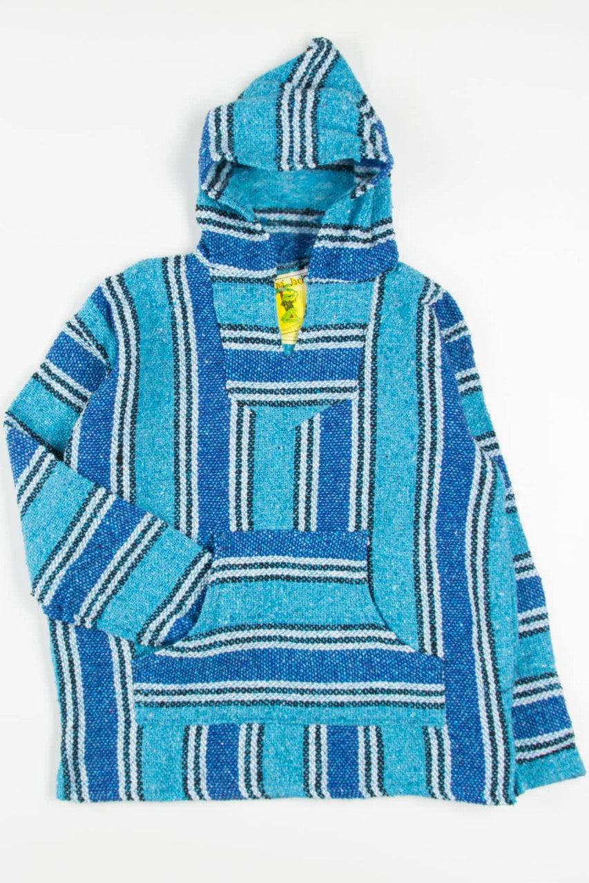 Lightweight Bright Blue Baja Hoodie Product Image