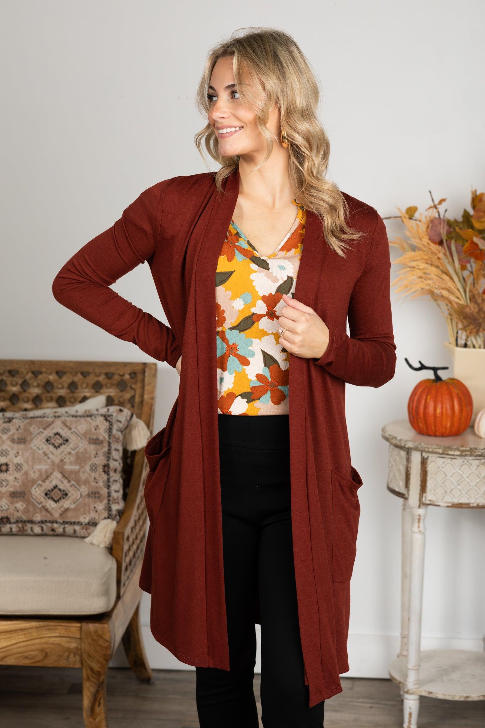 Relaxed Pocket Open Cardigans Product Image
