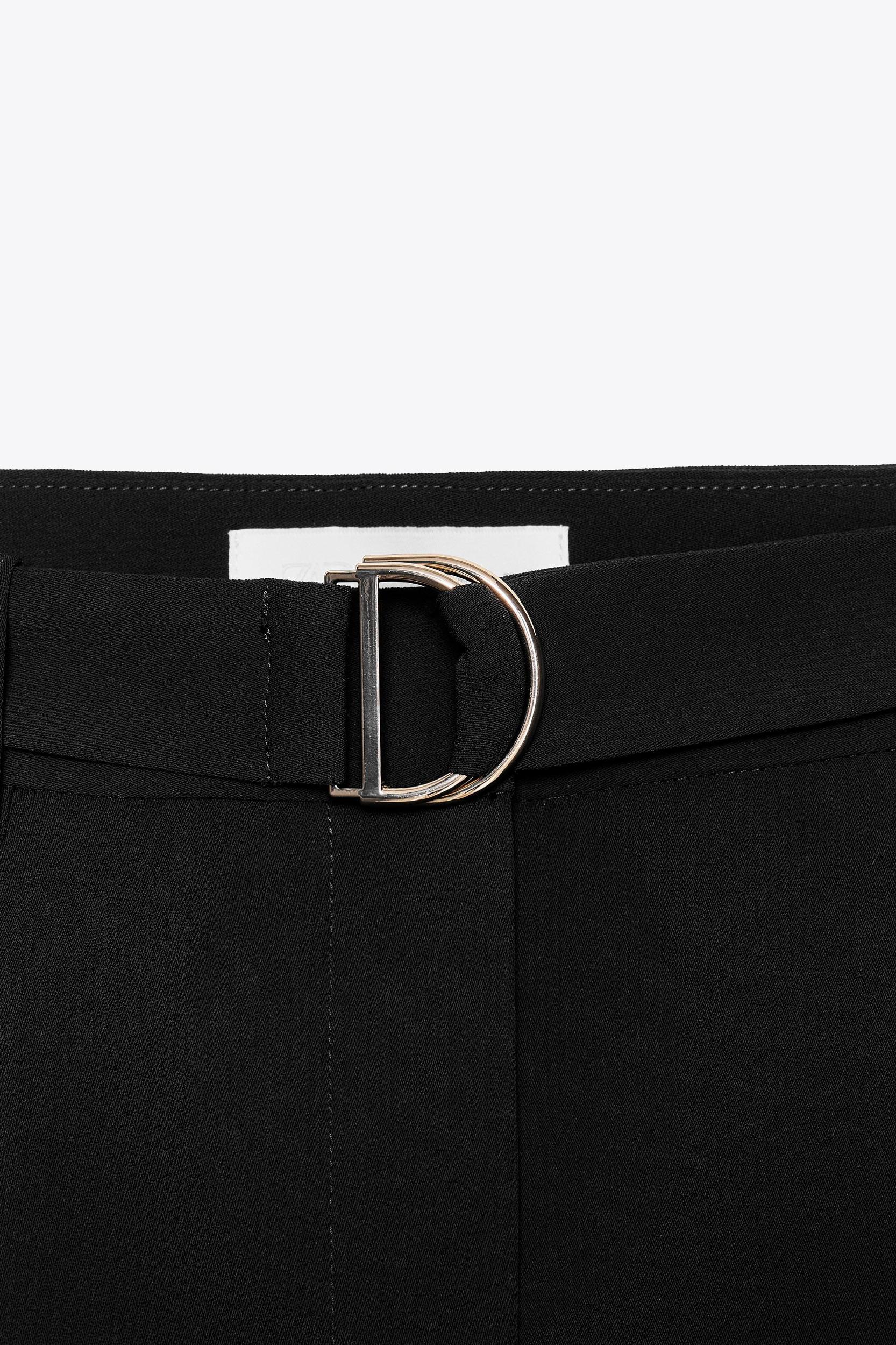 BELTED SHORTS WITH DARTS Product Image