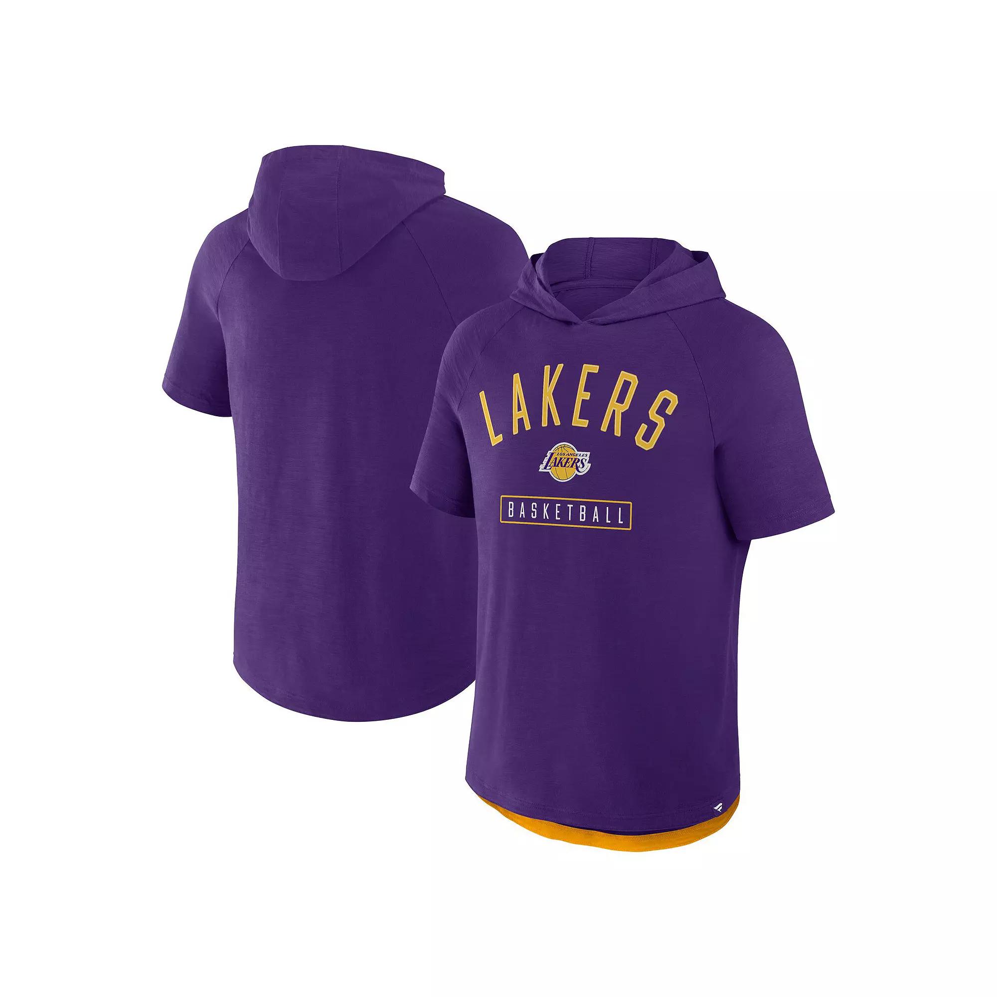 Men's Fanatics Purple Los Angeles Lakers Pass Legend Hooded T-Shirt,  Product Image
