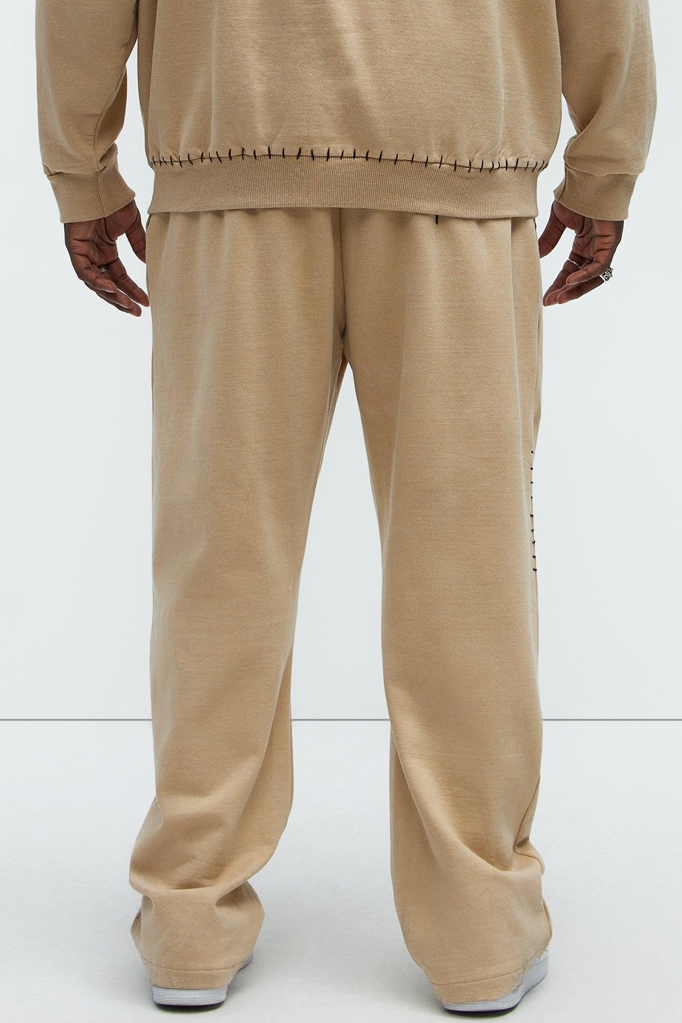 Fresh Studded Sweatpants - Brown Product Image
